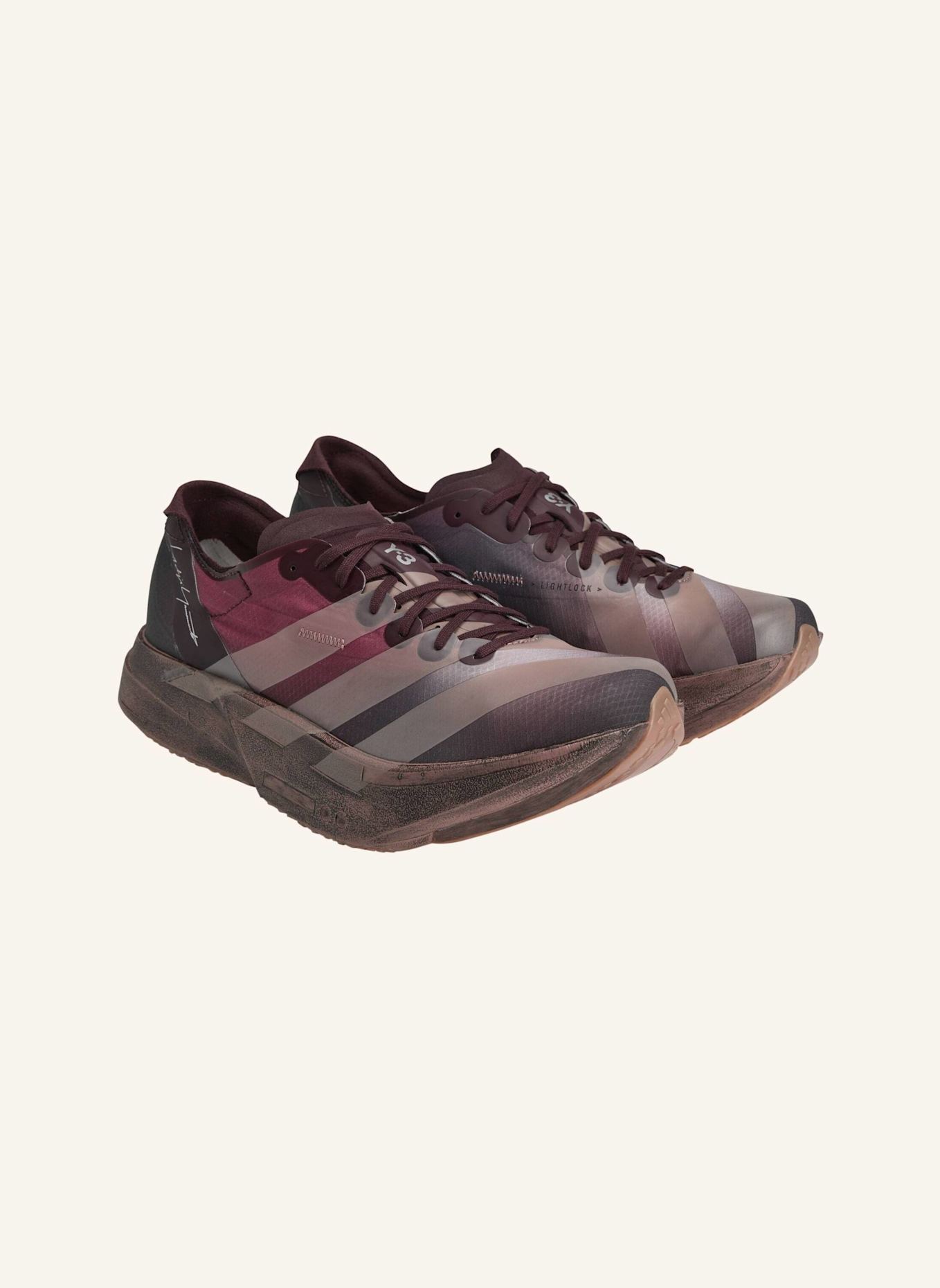 Y-3 Y-3 ADIOS PRO 4 TURNSCHUH: ROT/ CAMEL