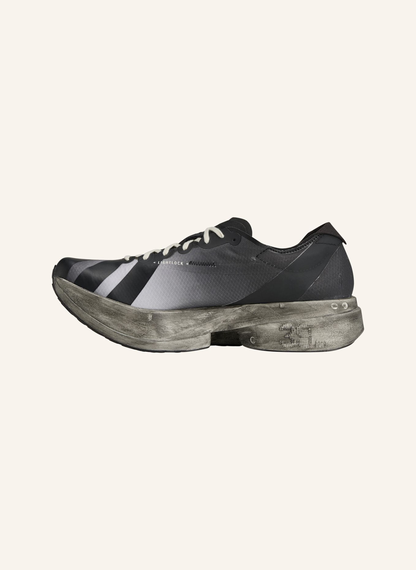 Y-3 Y-3 ADIOS PRO 4 TURNSCHUH: SCHWARZ/ WEISS/ GRAU