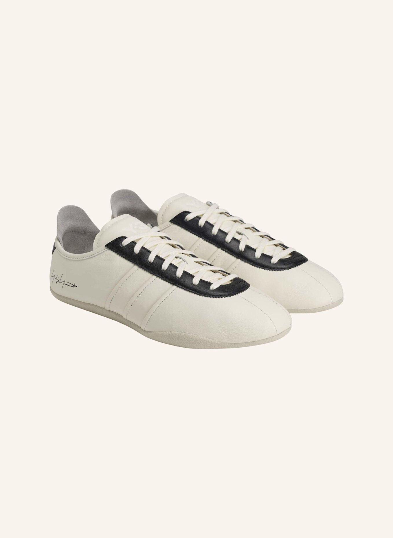 Y-3 Y-3 TOKYO TURNSCHUH: WEISS/ SCHWARZ/ BEIGE
