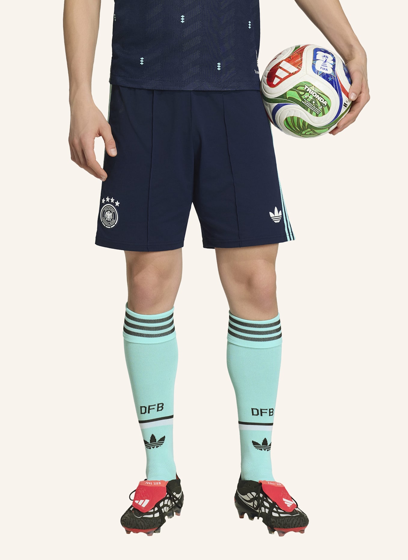 adidas DEUTSCHLAND 26 AUSWÄRTSSHORTS: BLAU