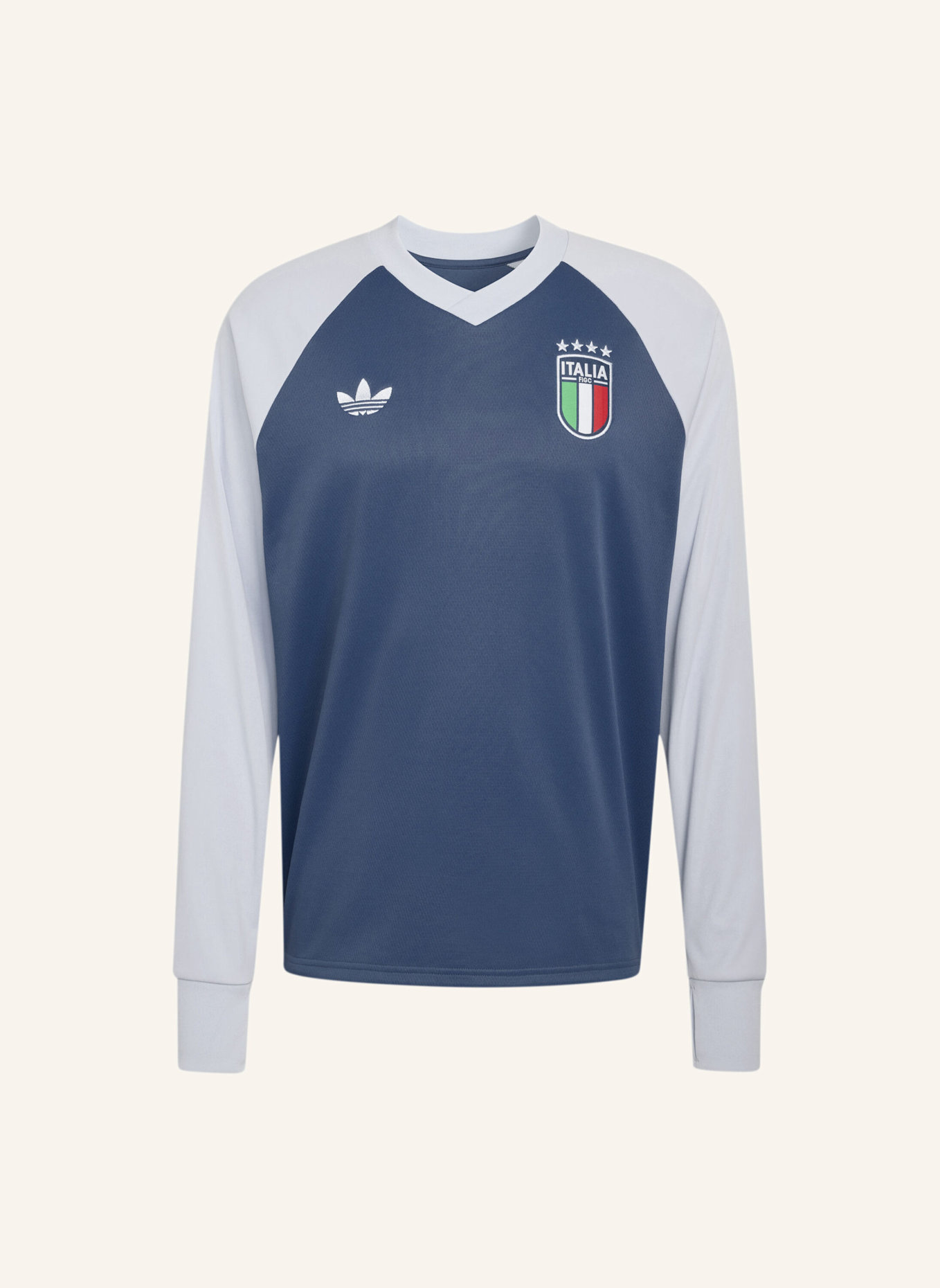 adidas ITALIEN 26 PRE-MATCH WARM AUSWÄRTS-OBERTEIL: BLAU