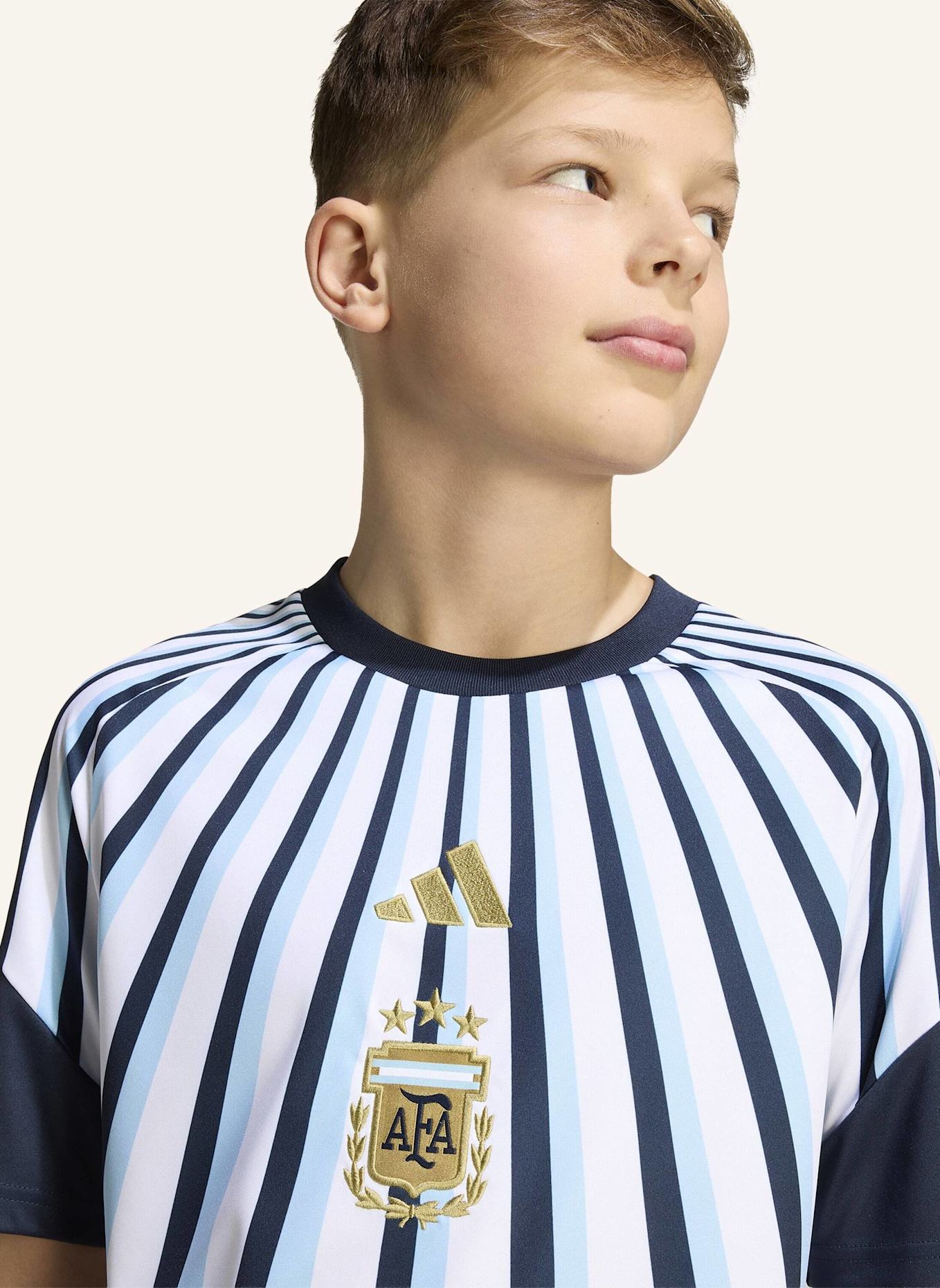 adidas ARGENTINIEN 26 KIDS PRE-MATCH HEIMTRIKOT: WEISS