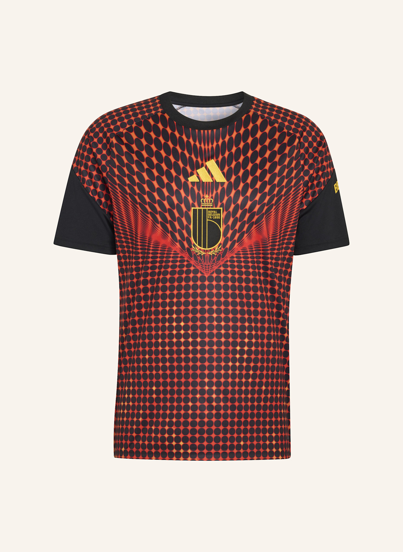 adidas BELGIEN 26 KIDS PRE-MATCH HEIMTRIKOT: SCHWARZ