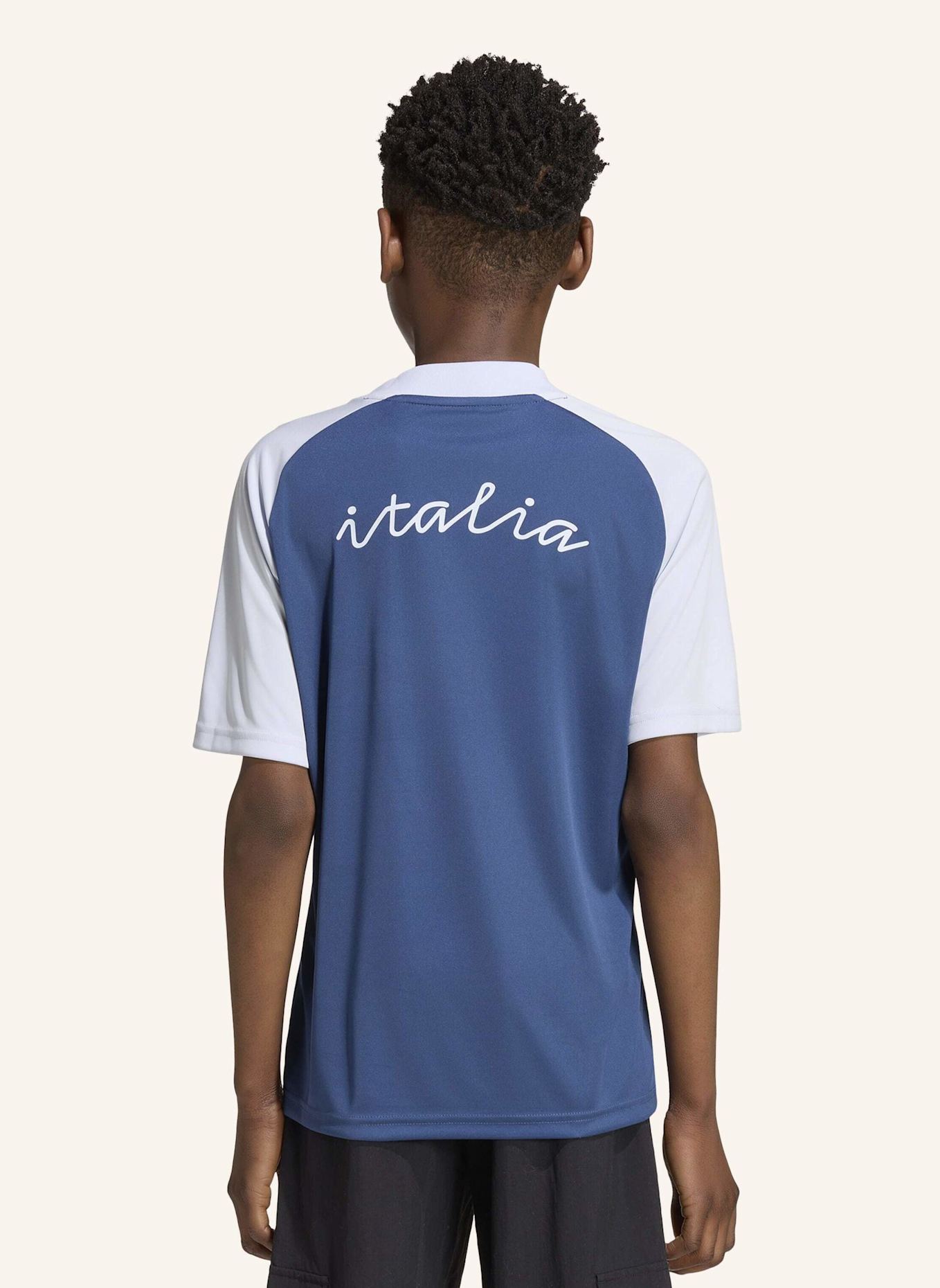 adidas ITALIEN 26 KIDS PRE-MATCH AUSWÄRTSTRIKOT: BLAU