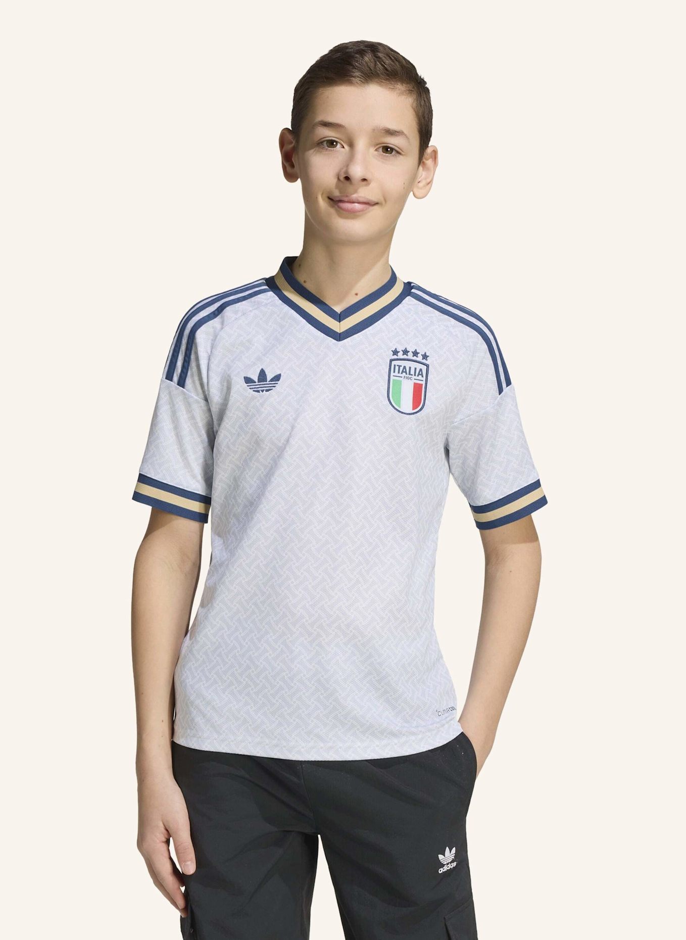adidas ITALIEN 26 KIDS AUSWÄRTSTRIKOT: BLAU