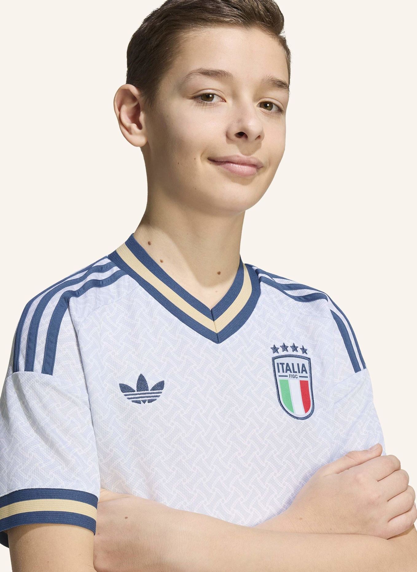 adidas ITALIEN 26 KIDS AUSWÄRTSTRIKOT: BLAU