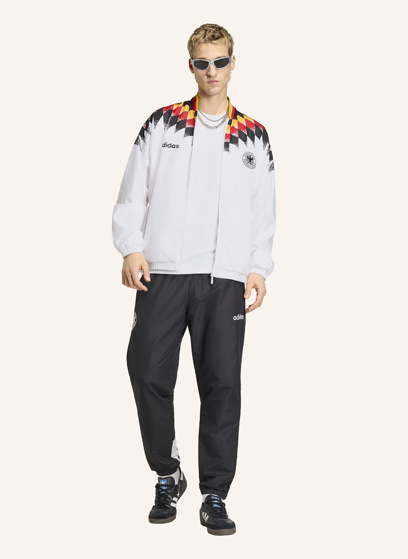 adidas Trainingsjacke DEUTSCHLAND 1994: WEISS