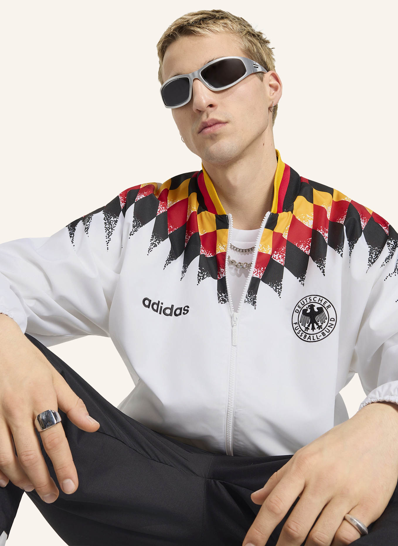 adidas Trainingsjacke DEUTSCHLAND 1994: WEISS