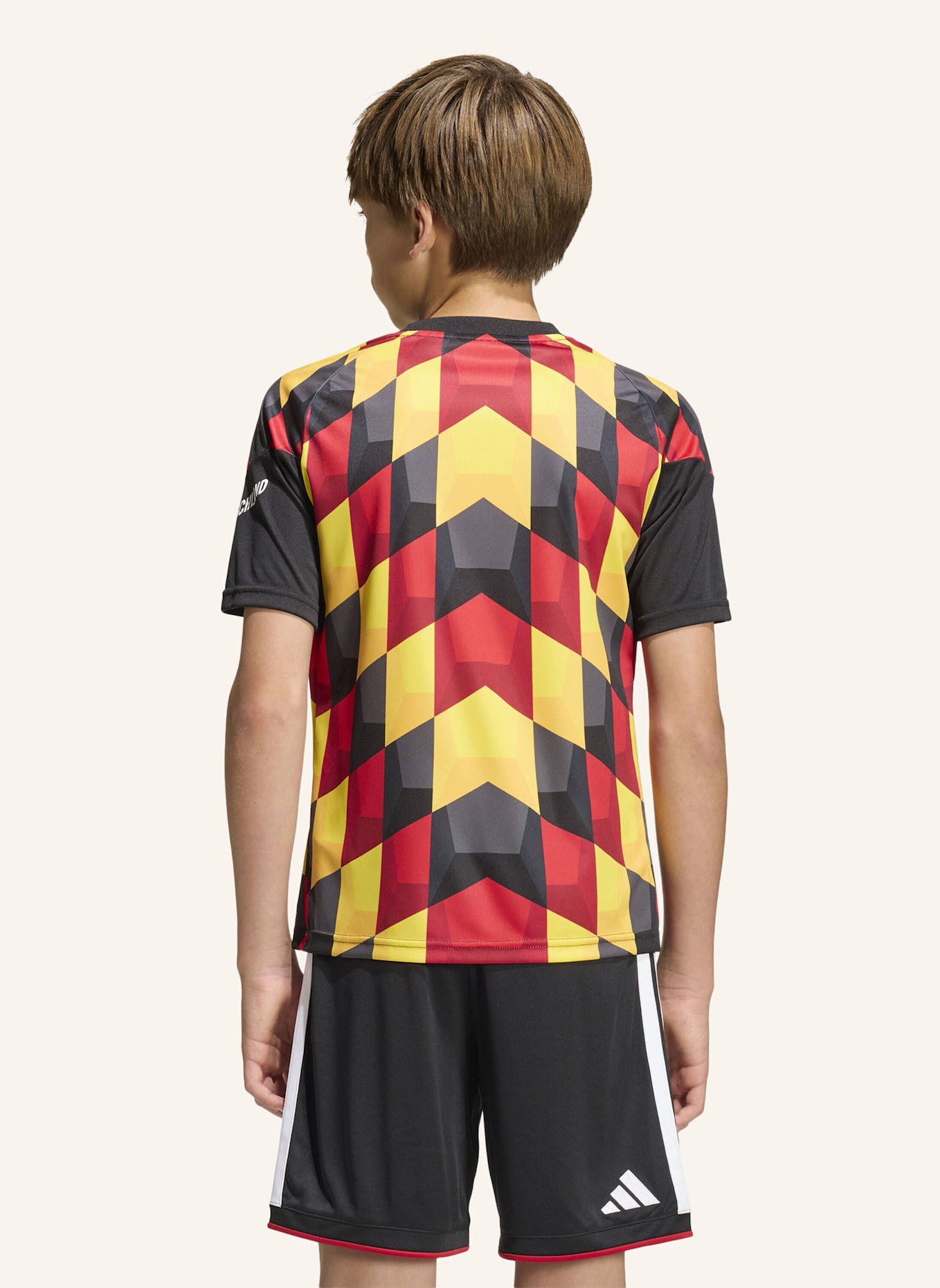 adidas DFB 26 KIDS PRE-MATCH HEIMTRIKOT: SCHWARZ/ GELB