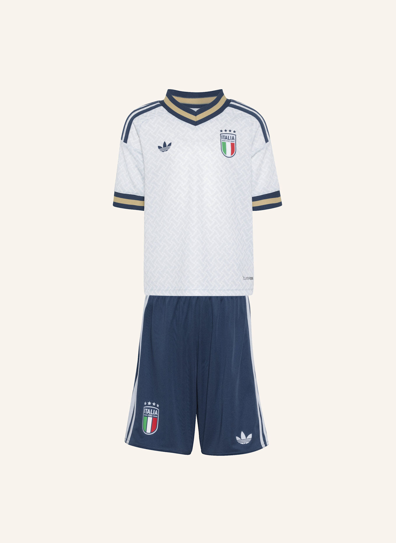 adidas ITALIEN 26 KIDS AUSWÄRTSAUSRÜSTUNG: BLAU