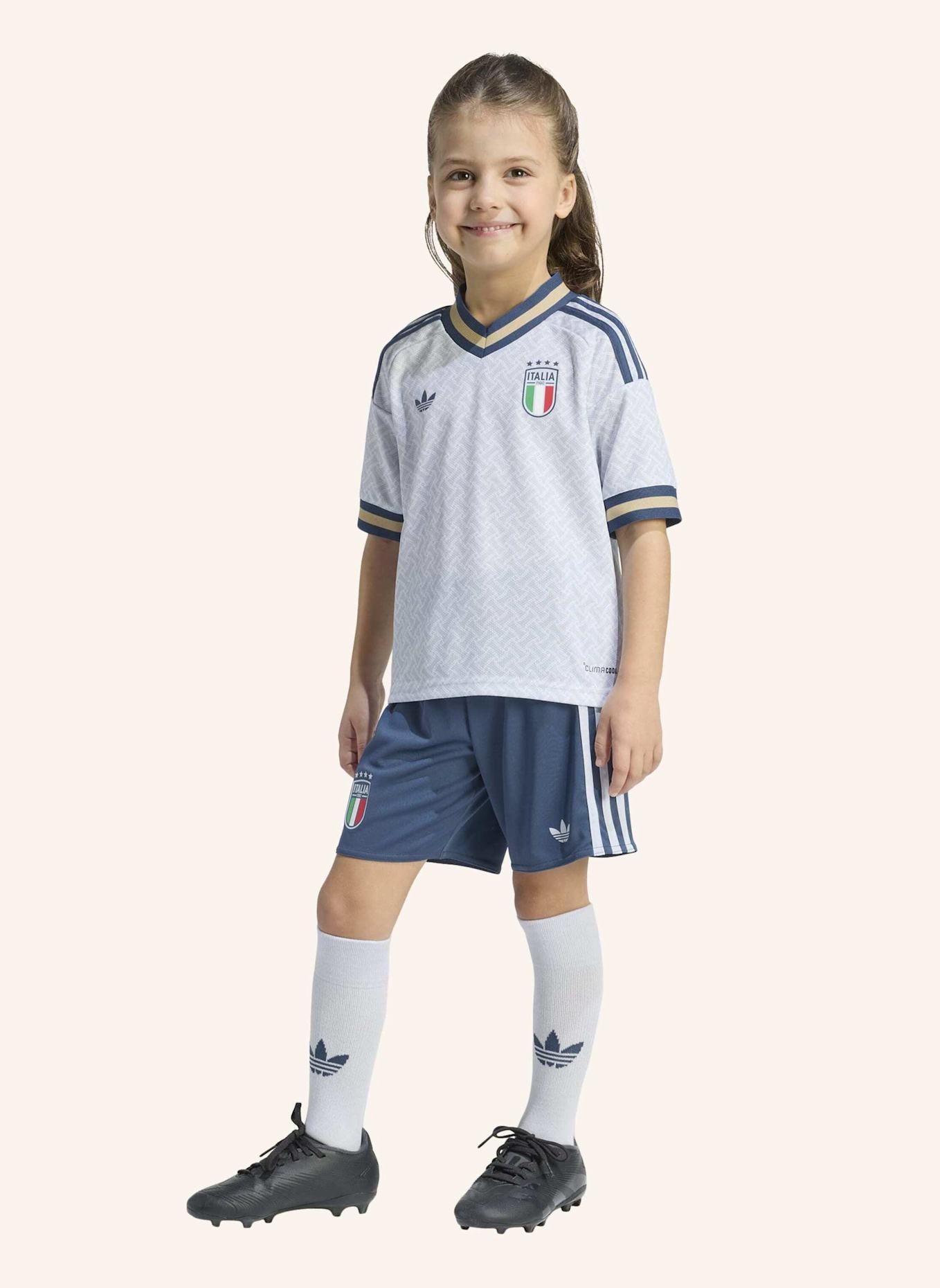 adidas ITALIEN 26 KIDS AUSWÄRTSAUSRÜSTUNG: BLAU