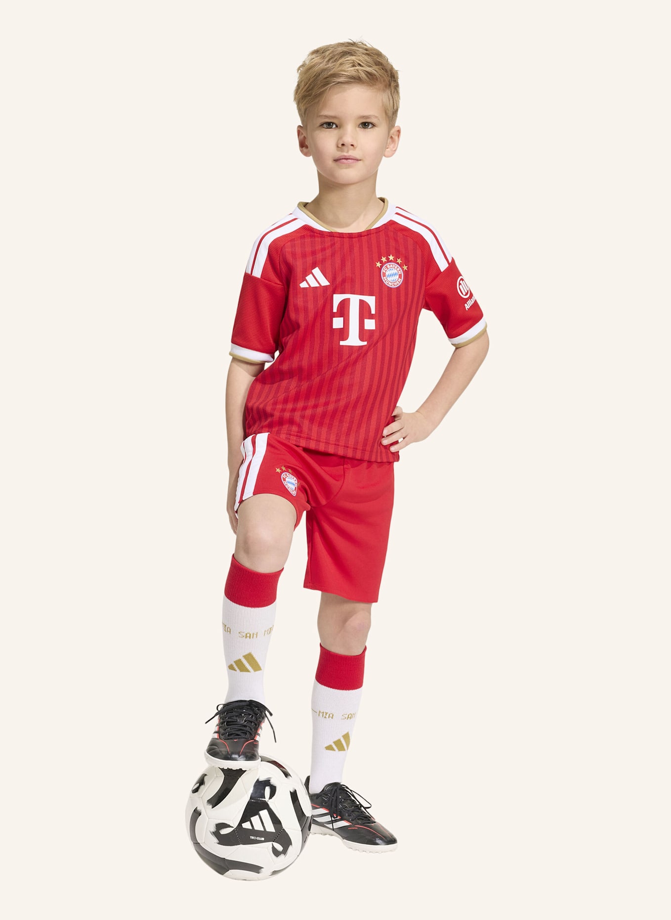 adidas FC BAYERN MÜNCHEN 26/27 KIDS HEIMAUSRÜSTUNG: ROT/ WEISS