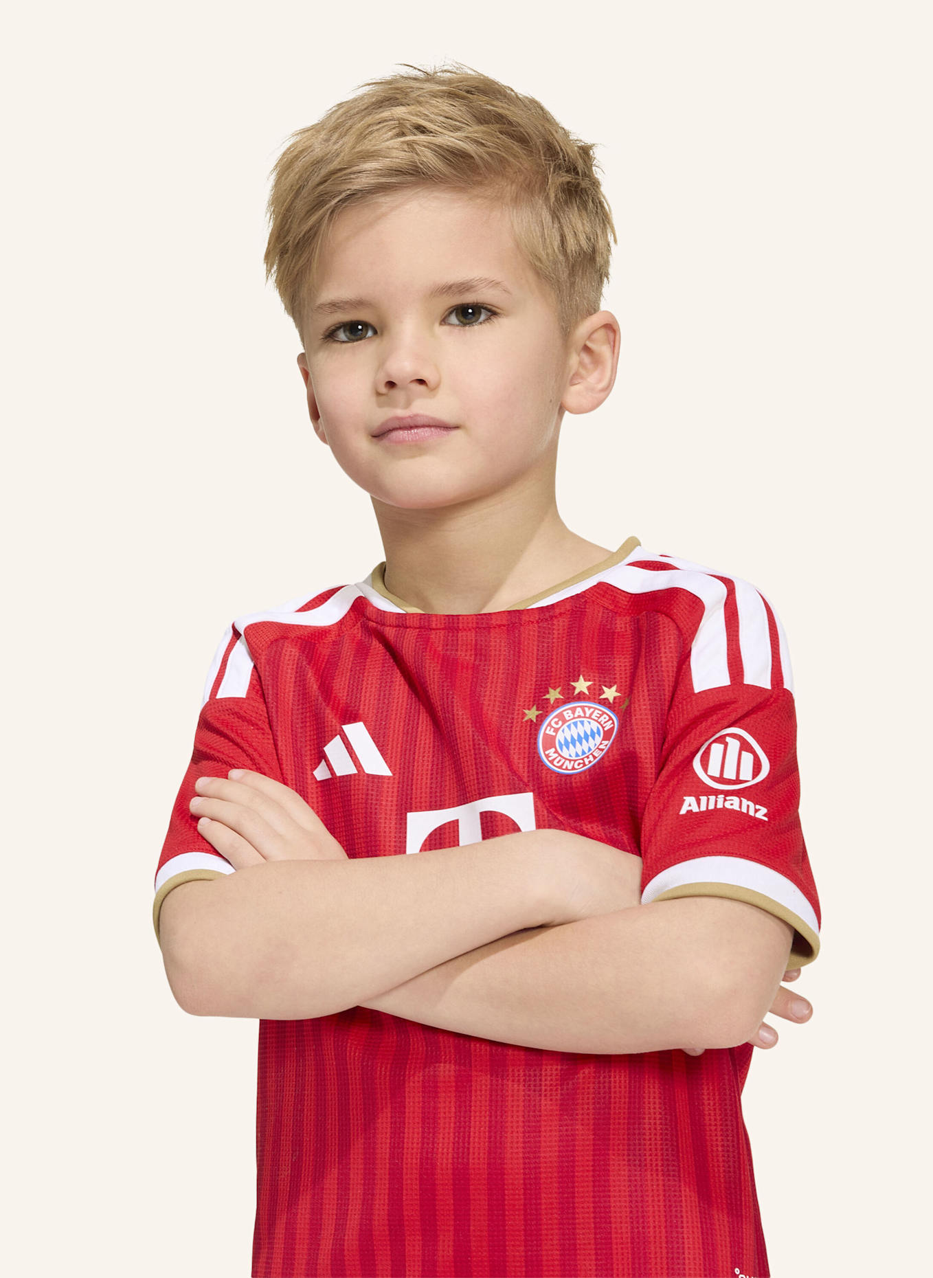 adidas FC BAYERN MÜNCHEN 26/27 KIDS HEIMAUSRÜSTUNG: ROT/ WEISS