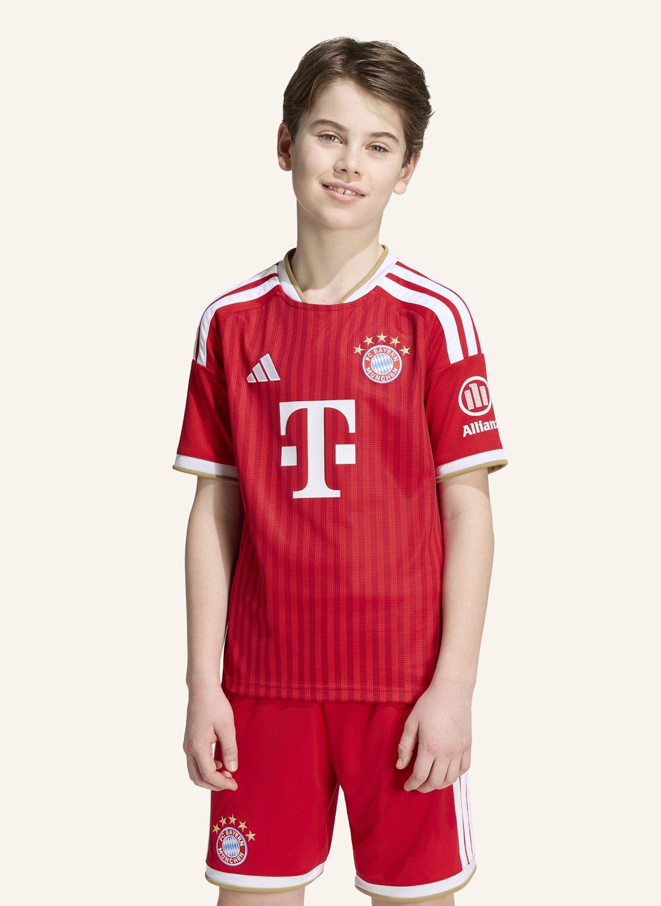 adidas FC BAYERN MÜNCHEN 26/27 KIDS HEIMTRIKOT: ROT/ WEISS