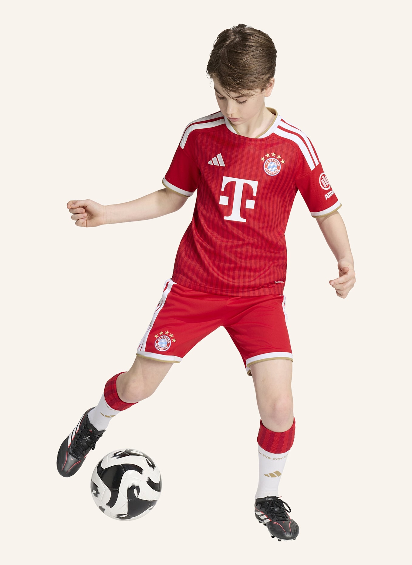 adidas FC BAYERN MÜNCHEN 26/27 KIDS HEIMTRIKOT: ROT/ WEISS