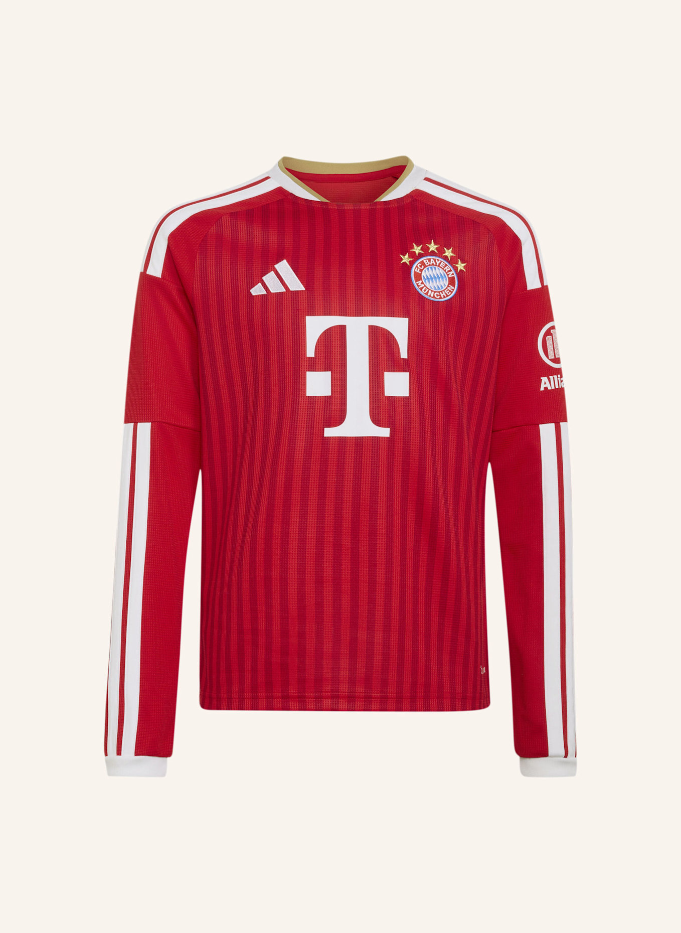 adidas FC BAYERN MÜNCHEN 26/27 KIDS HEIMTRIKOT, LANGÄRMELIG: ROT/ WEISS