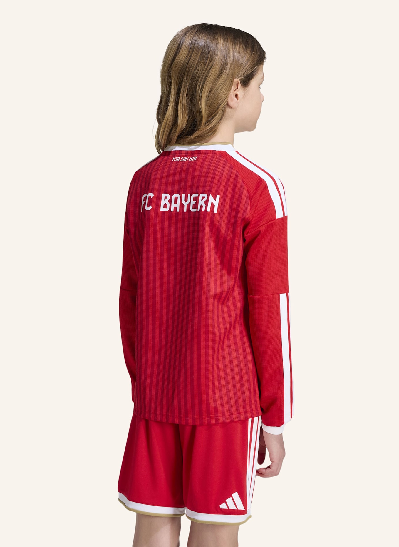 adidas FC BAYERN MÜNCHEN 26/27 KIDS HEIMTRIKOT, LANGÄRMELIG: ROT/ WEISS