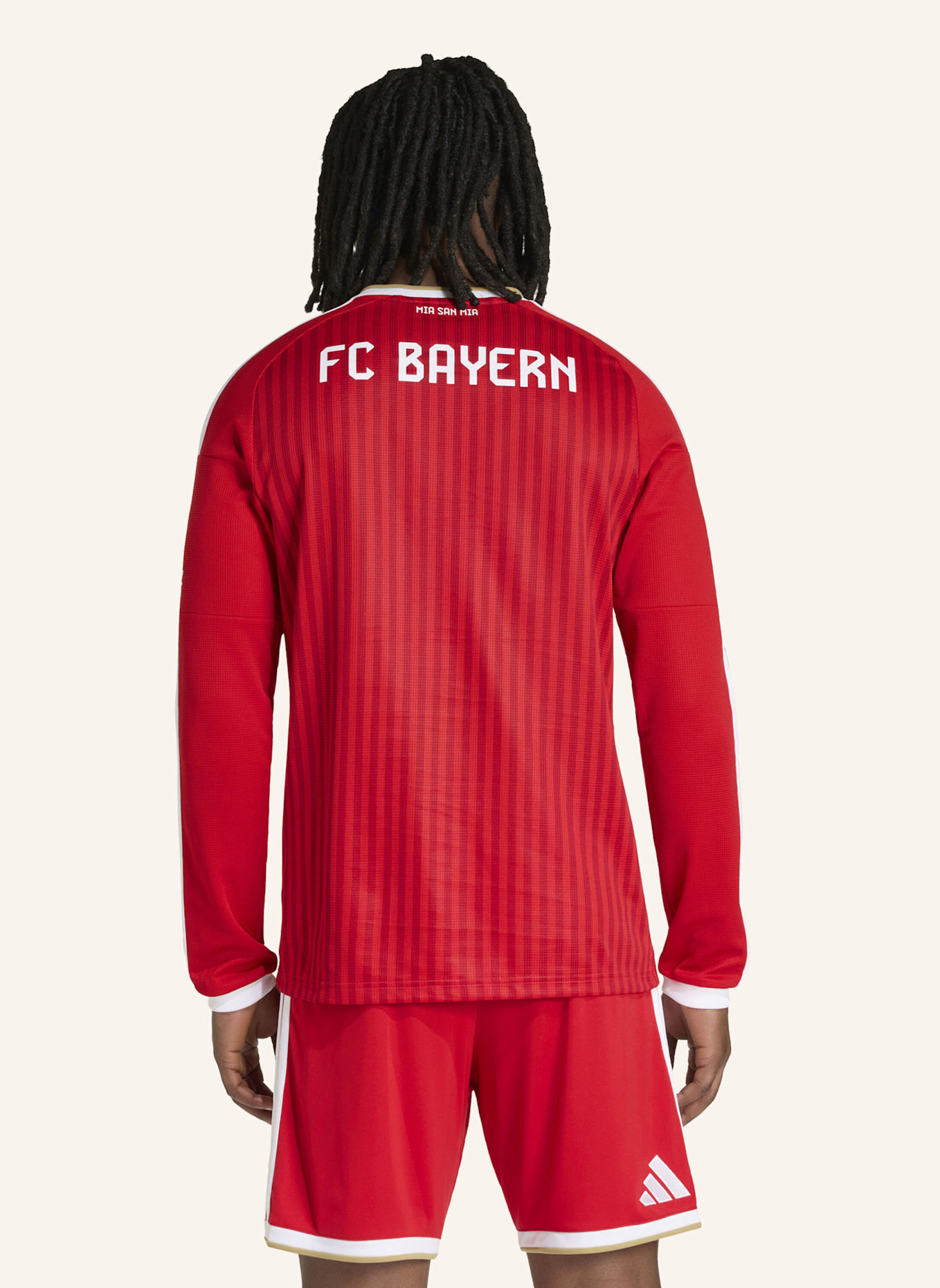 adidas FC BAYERN MÜNCHEN 26/27 HEIMTRIKOT, LANGÄRMELIG: ROT/ WEISS