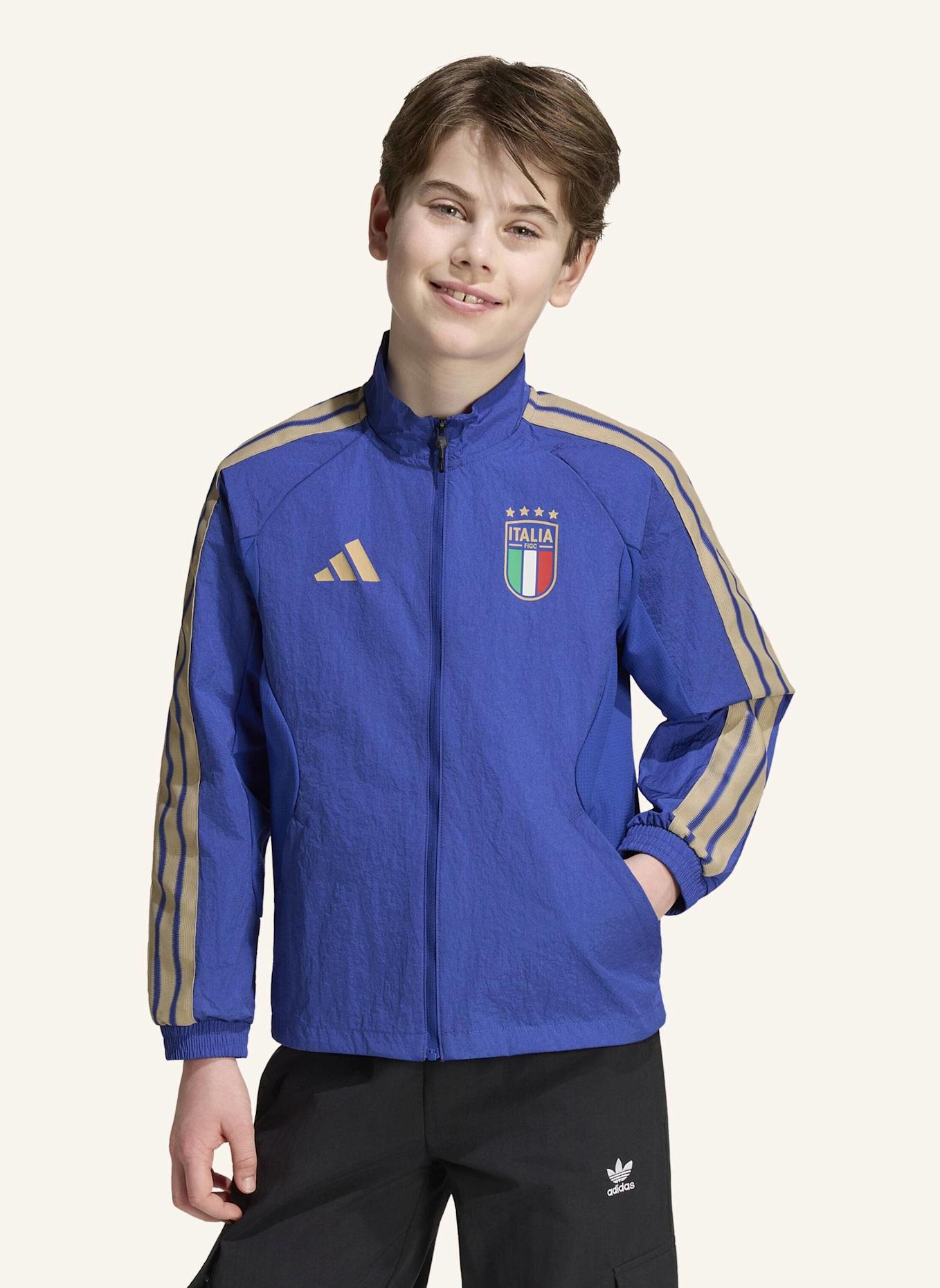 adidas ITALIEN KIDS ANTHEM HEIMJACKE: BLAU