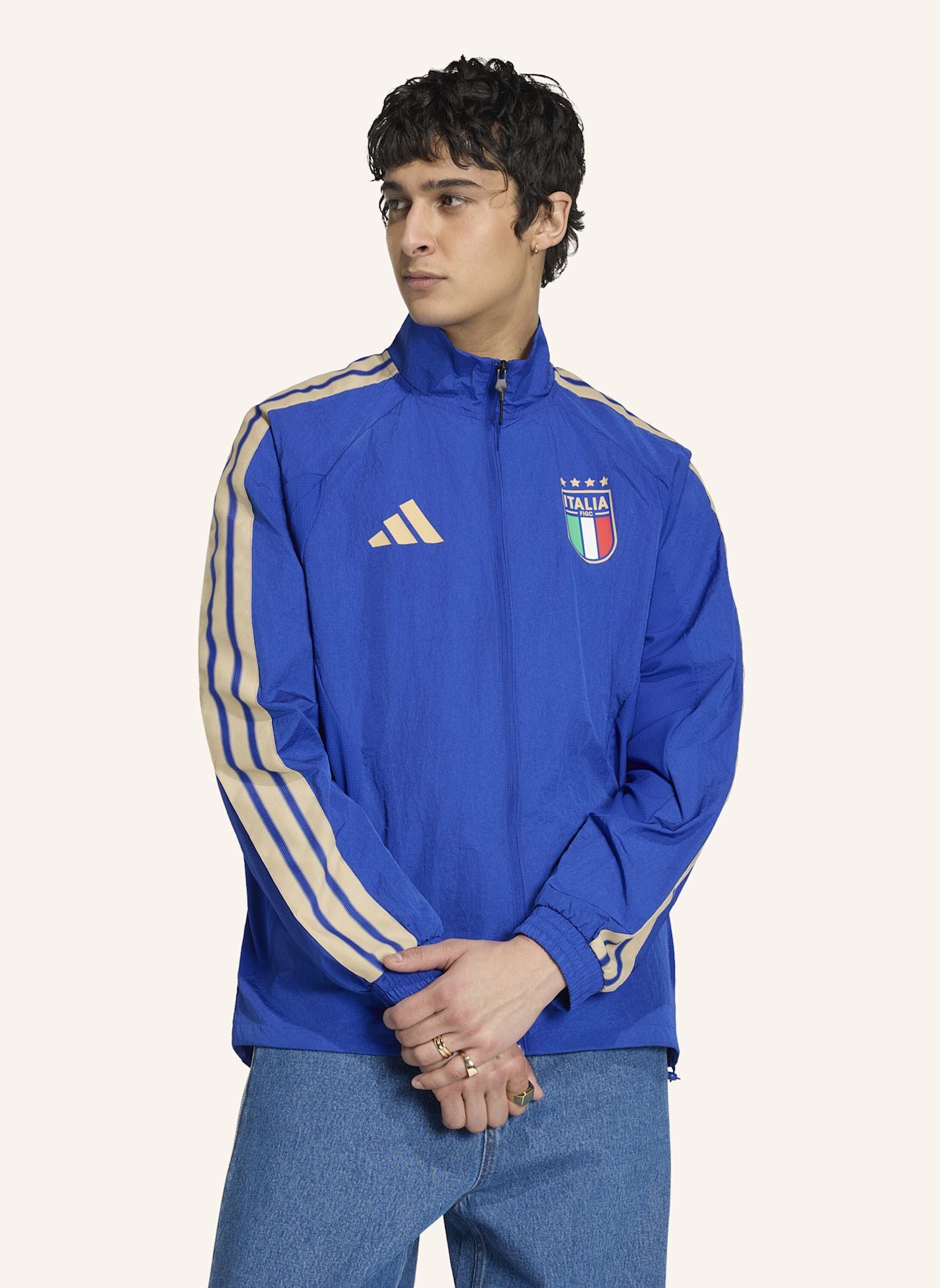 adidas ITALIEN ANTHEM HEIMJACKE: BLAU