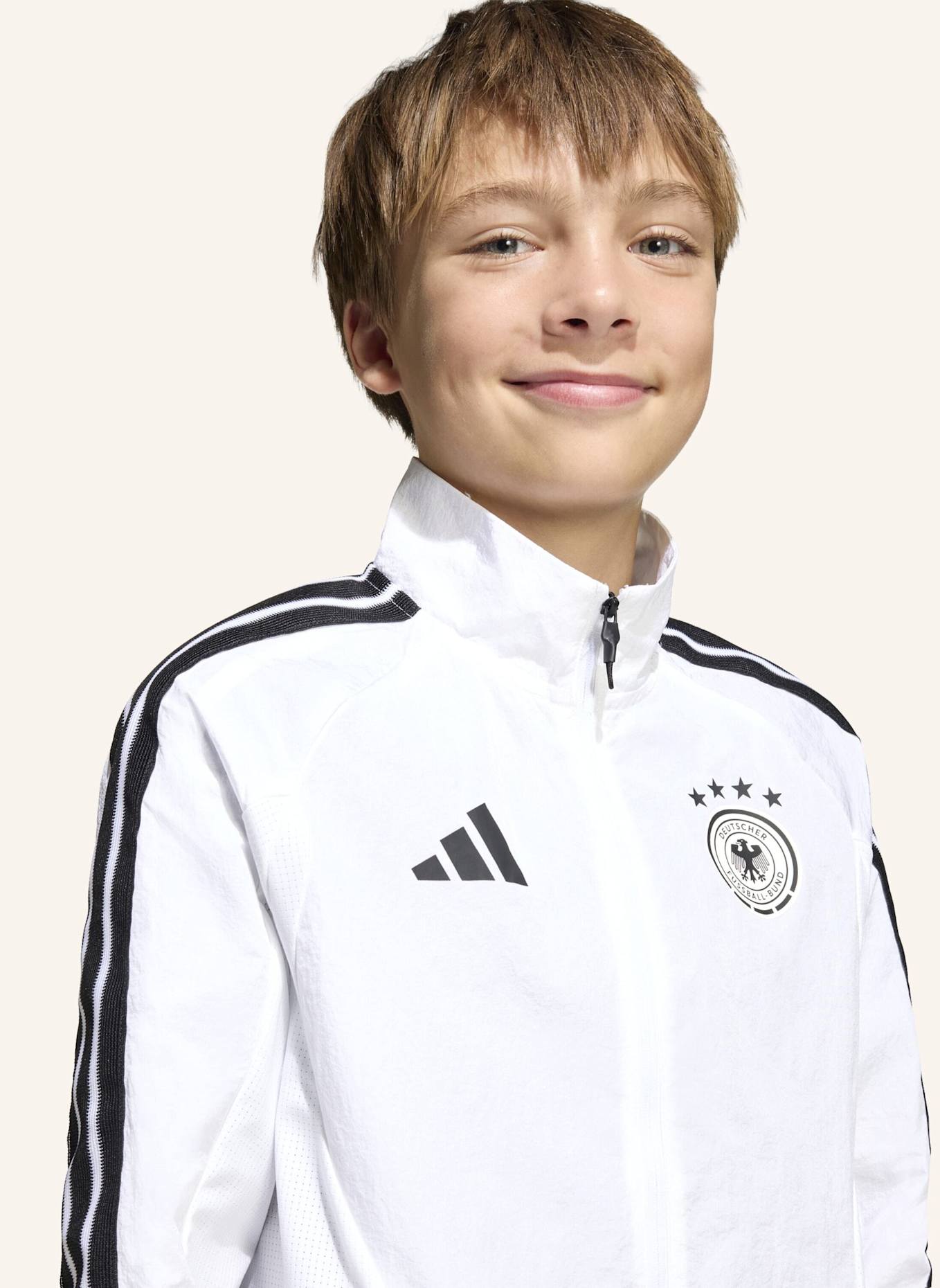 adidas DEUTSCHLAND KIDS ANTHEM HEIMJACKE: WEISS