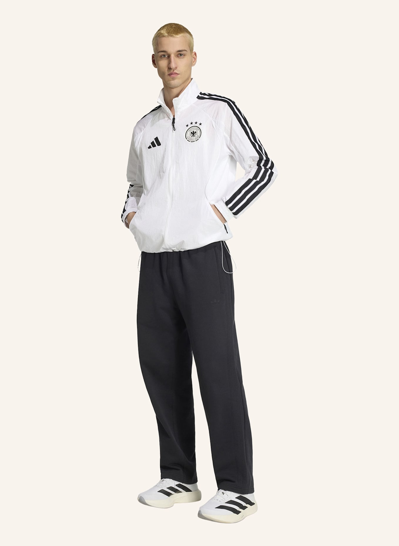 adidas DFB ANTHEM HEIMJACKE: WEISS