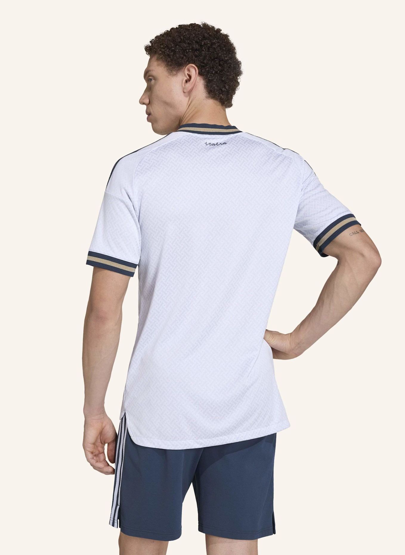 adidas ITALIEN 26 AUTHENTIC AUSWÄRTSTRIKOT: BLAU
