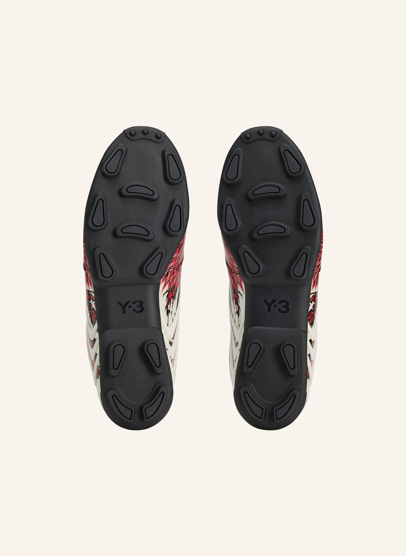 Y-3 Y-3 F50 TUNIT SCHUH: SCHWARZ/ WEISS/ ROT
