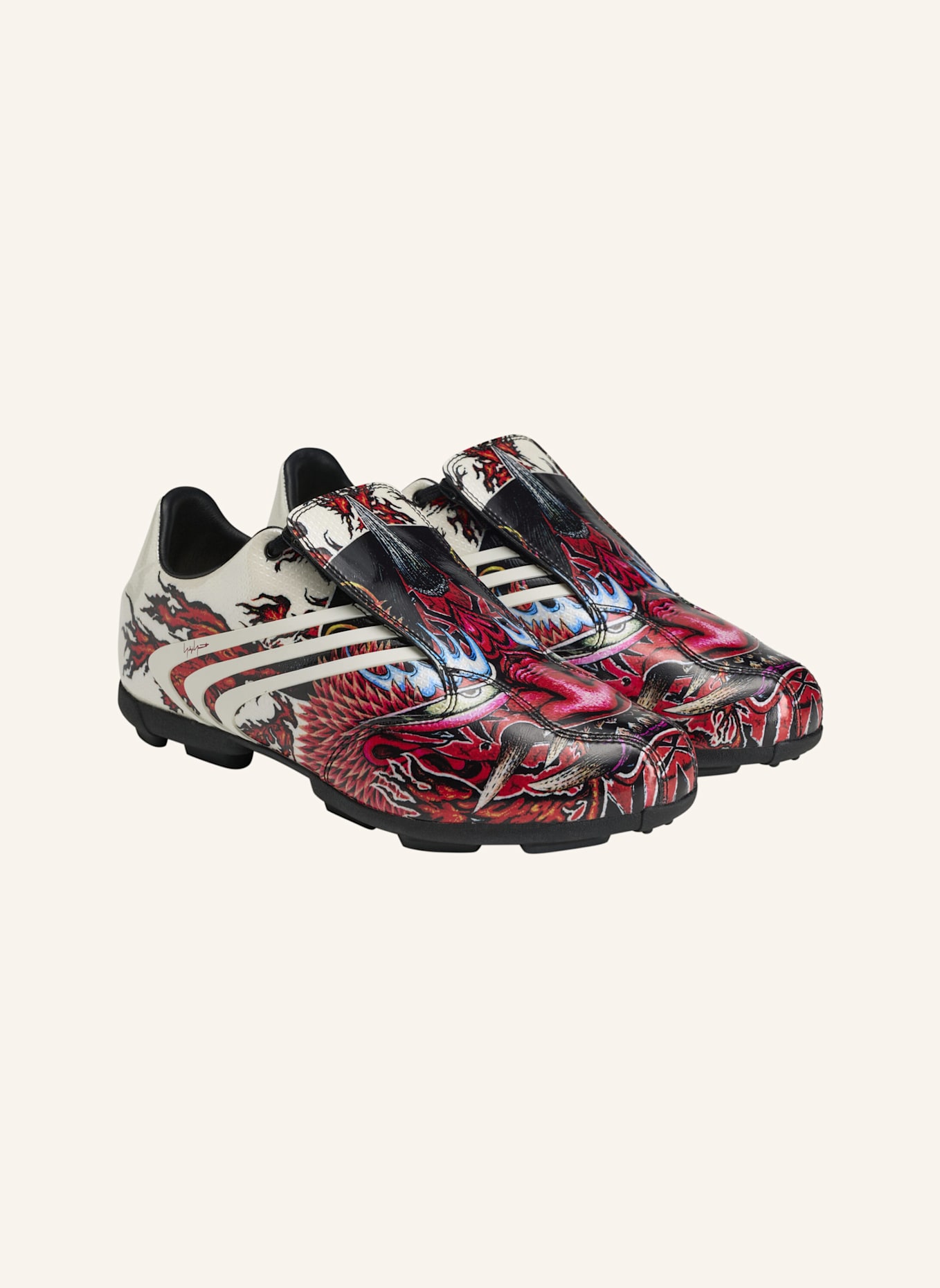 Y-3 Y-3 F50 TUNIT SCHUH: SCHWARZ/ WEISS/ ROT