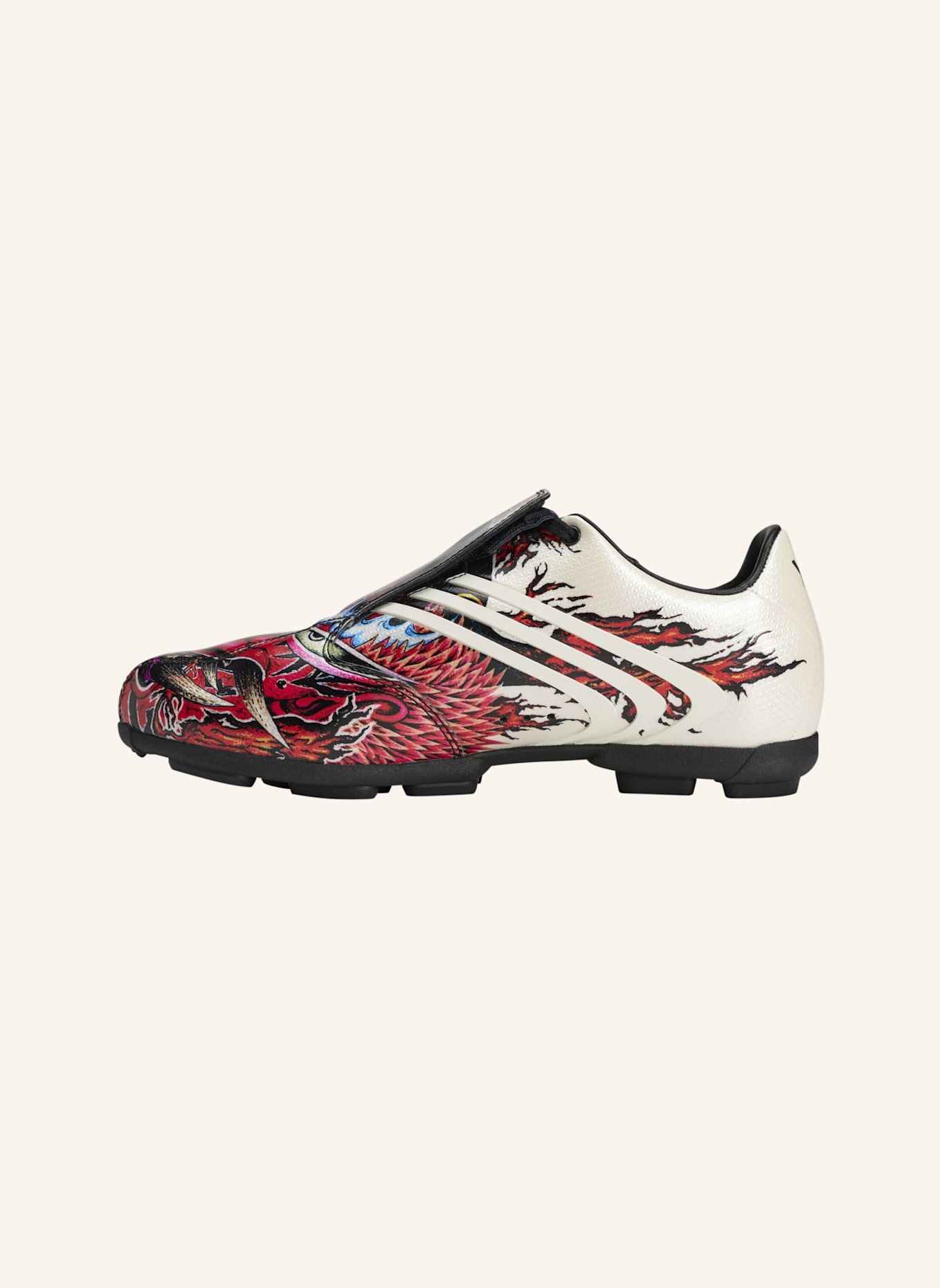 Y-3 Y-3 F50 TUNIT SCHUH: SCHWARZ/ WEISS/ ROT
