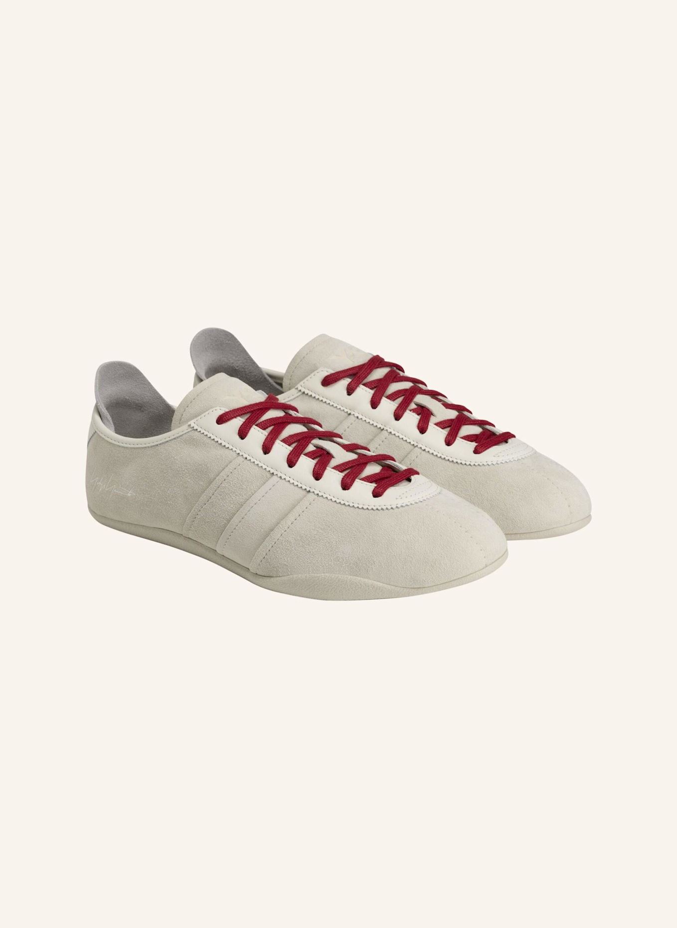 Y-3 Y-3 TOKYO TURNSCHUH: BEIGE/ WEISS/ ROT
