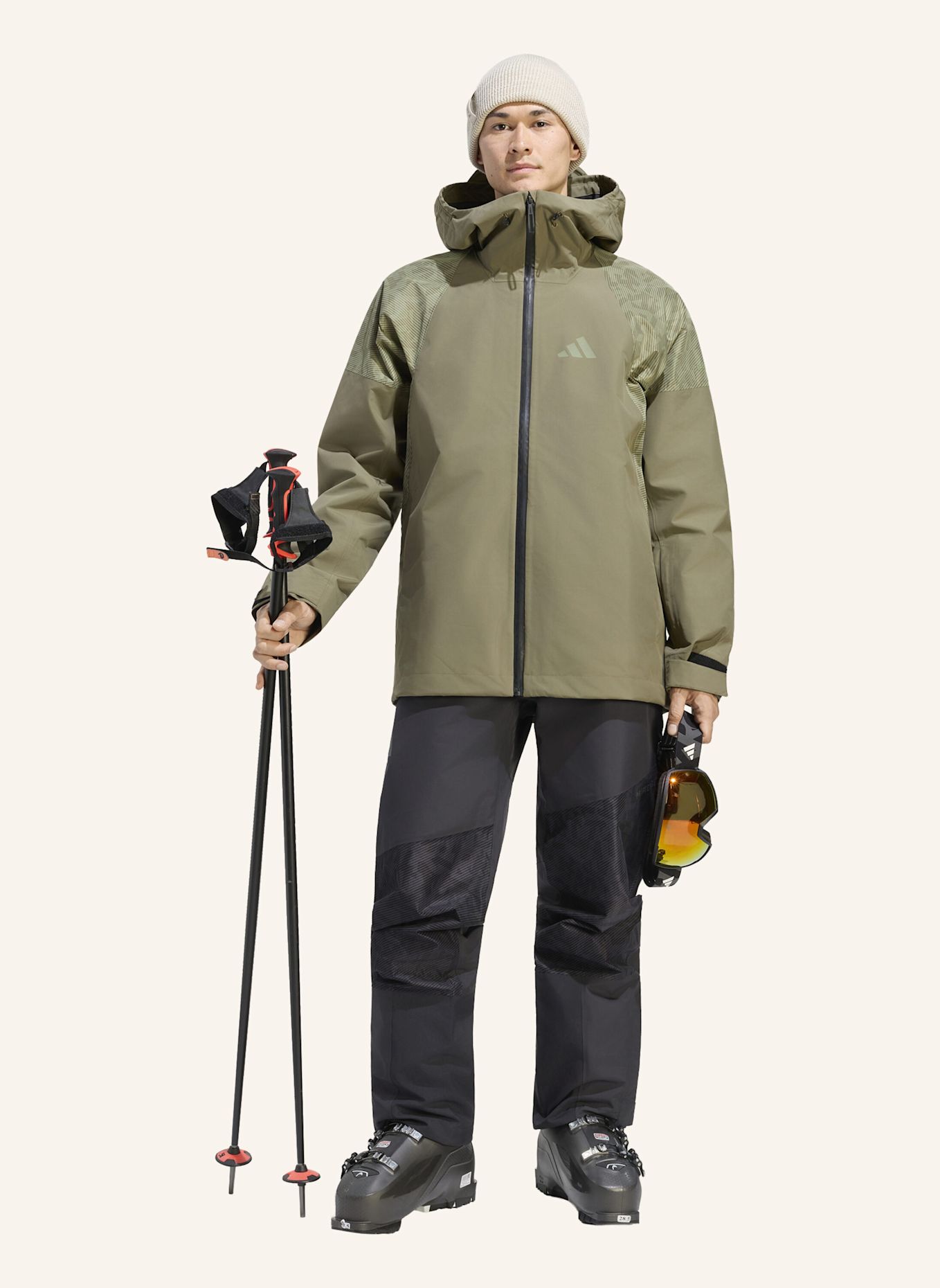 adidas TERREX TERREX XPERIOR HYBRID PRIMEKNIT CLIMAPROOF+ JACKE: GRÜN