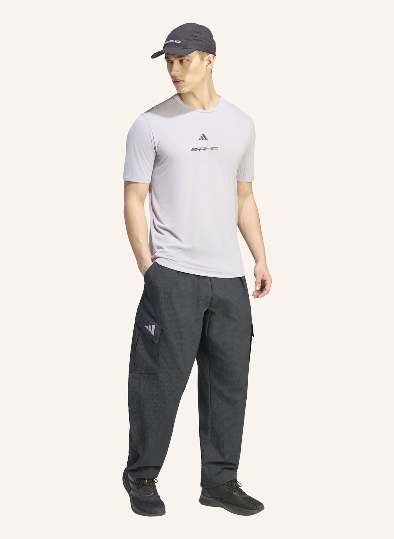 adidas AMG WOVEN CARGOHOSE: SCHWARZ