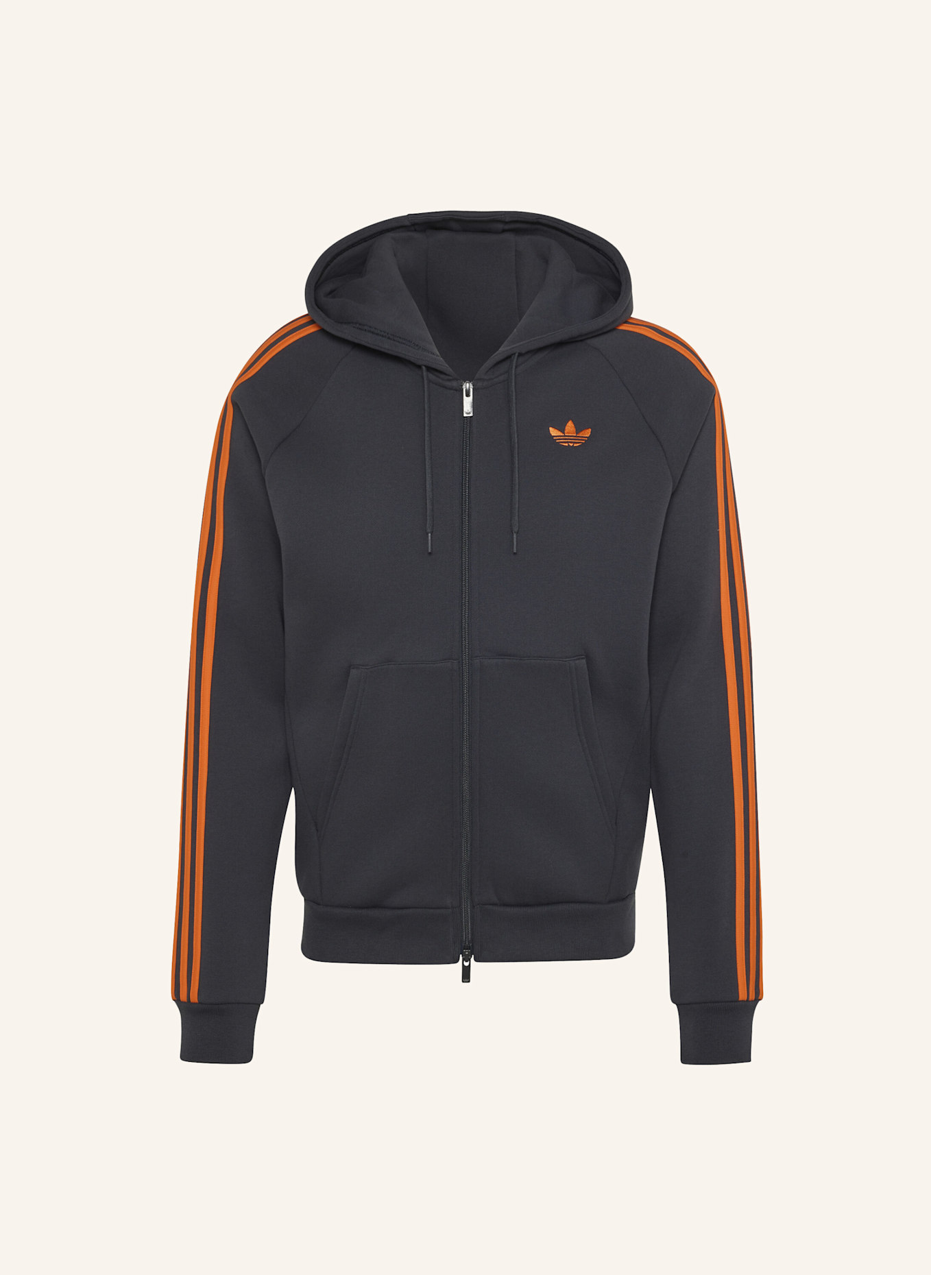 adidas Originals ADICOLOR OVER THE HOOD STRIPES KAPUZENJACKE: GRAU