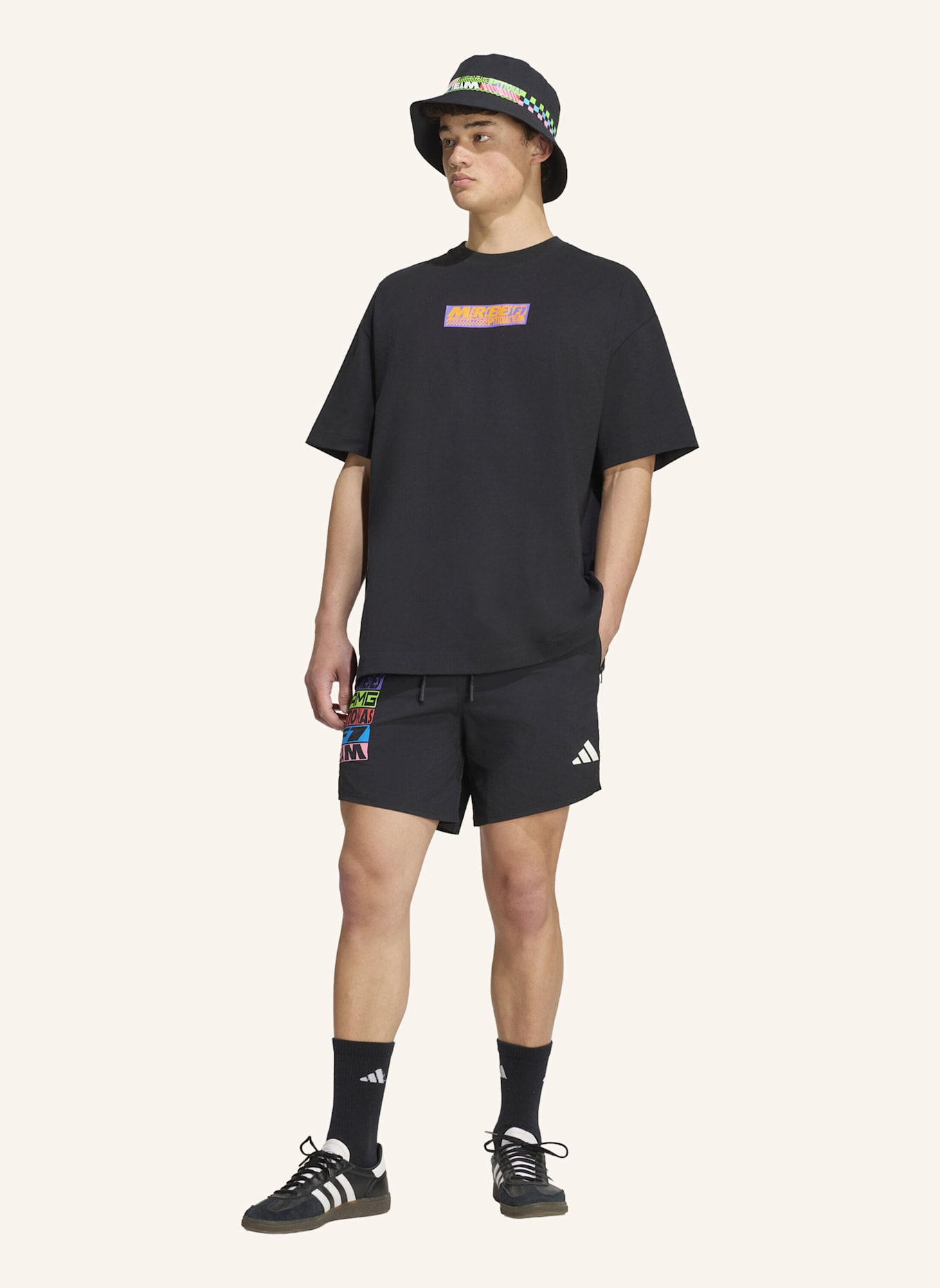 adidas MERCEDES – AMG PETRONAS FORMULA 1 TEAM LIGHTS ON T-SHIRT: SCHWARZ