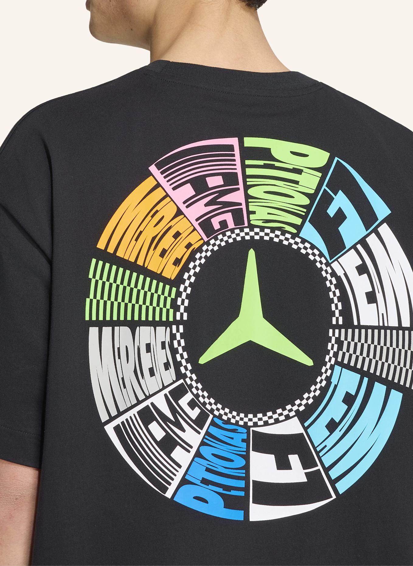 adidas MERCEDES – AMG PETRONAS FORMULA 1 TEAM LIGHTS ON T-SHIRT: SCHWARZ
