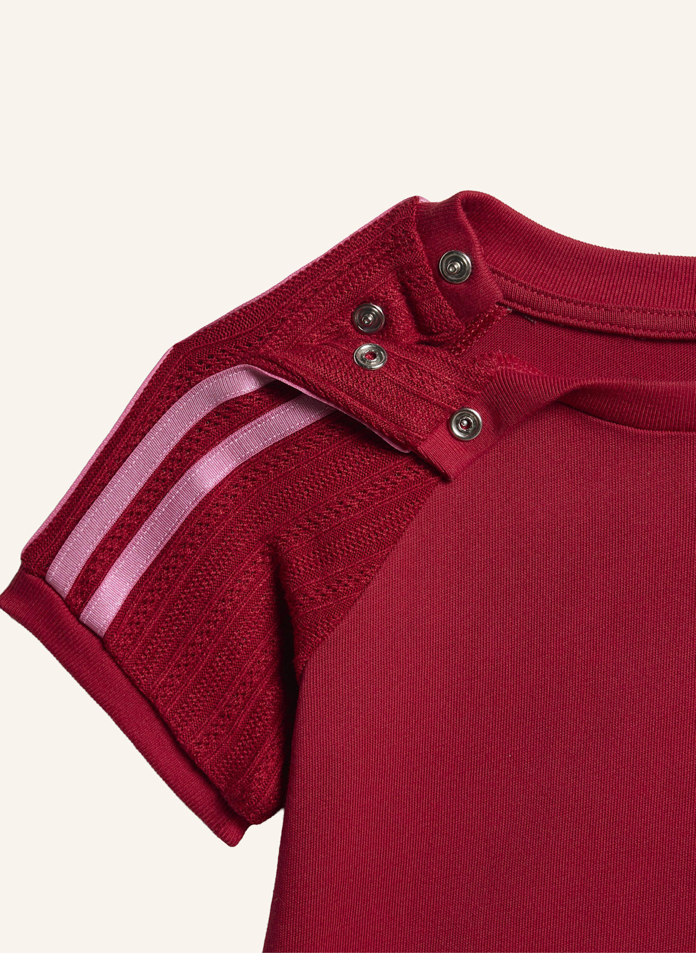 adidas Originals T-SHIRT LEGGINGS SET, SCHMAL GESCHNITTEN, STRICK: ROT