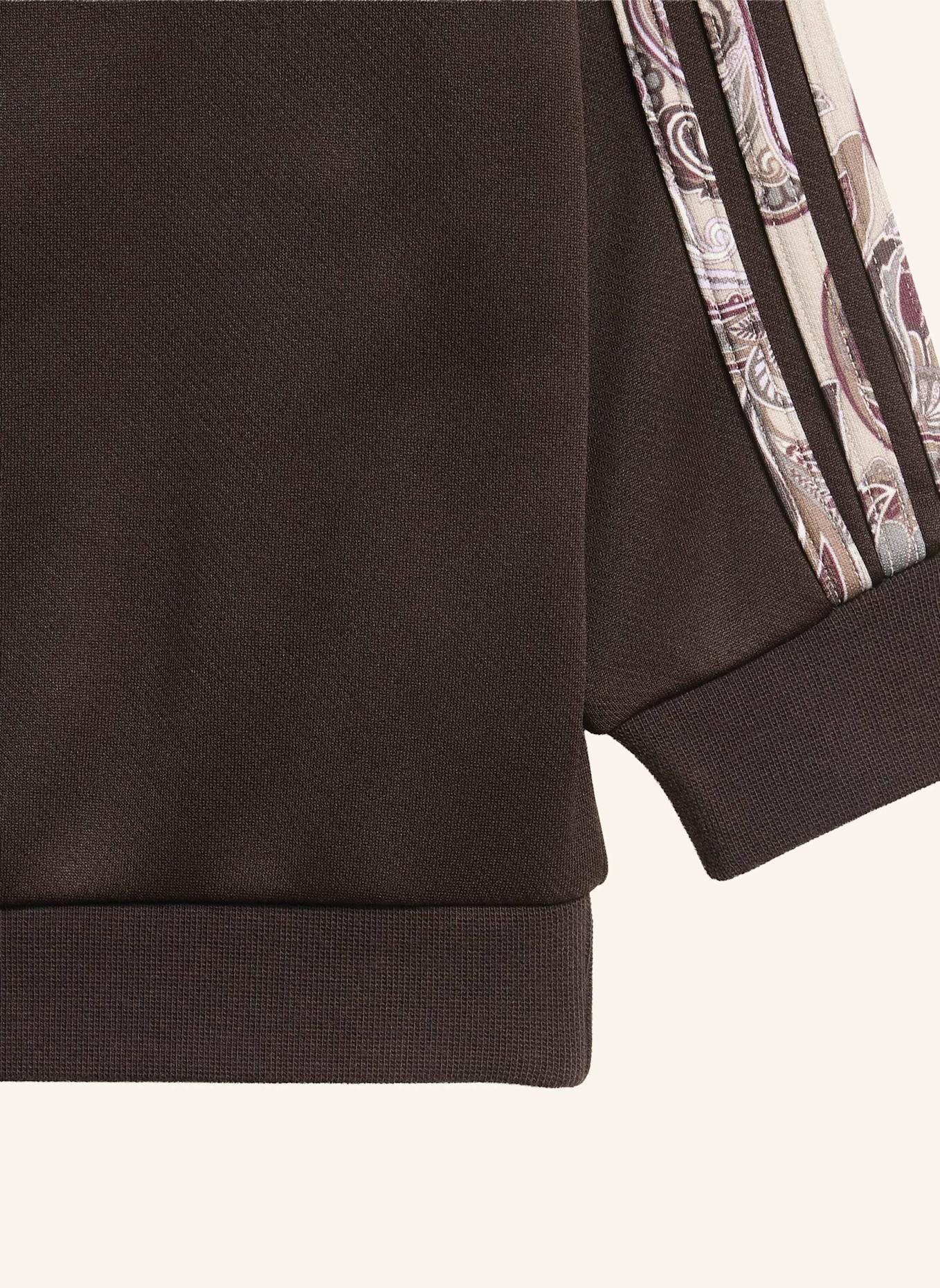 adidas Originals ADIDAS X LIBERTY LONDON OVERSIZED CREW UND LEGGINGS SET: BRAUN/ GRAU/ BEIGE