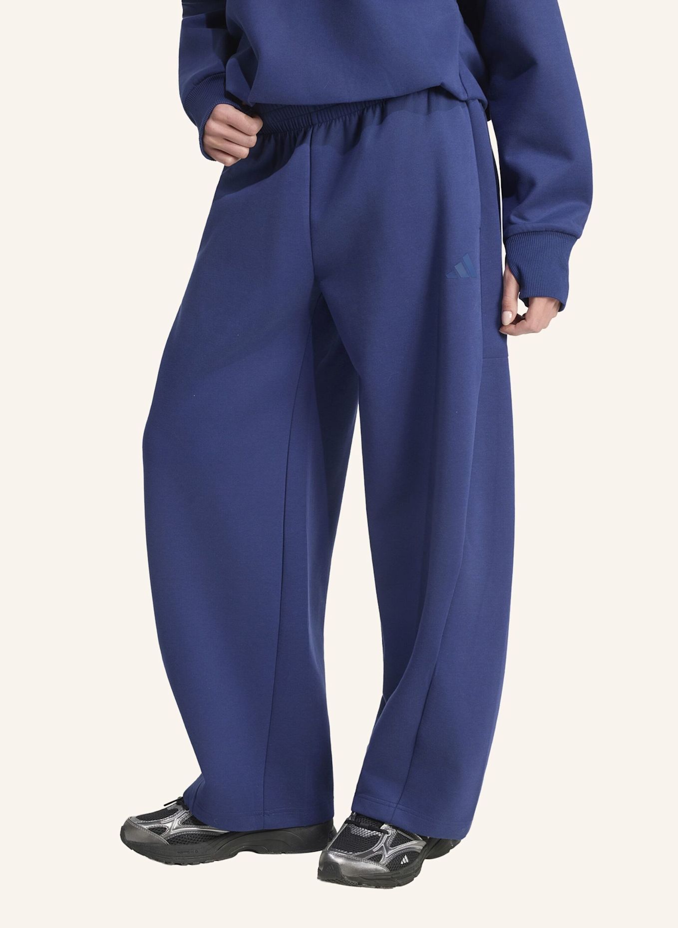 adidas SOFT LUX WINTER STRICKHOSE, BARREL-BEIN: BLAU
