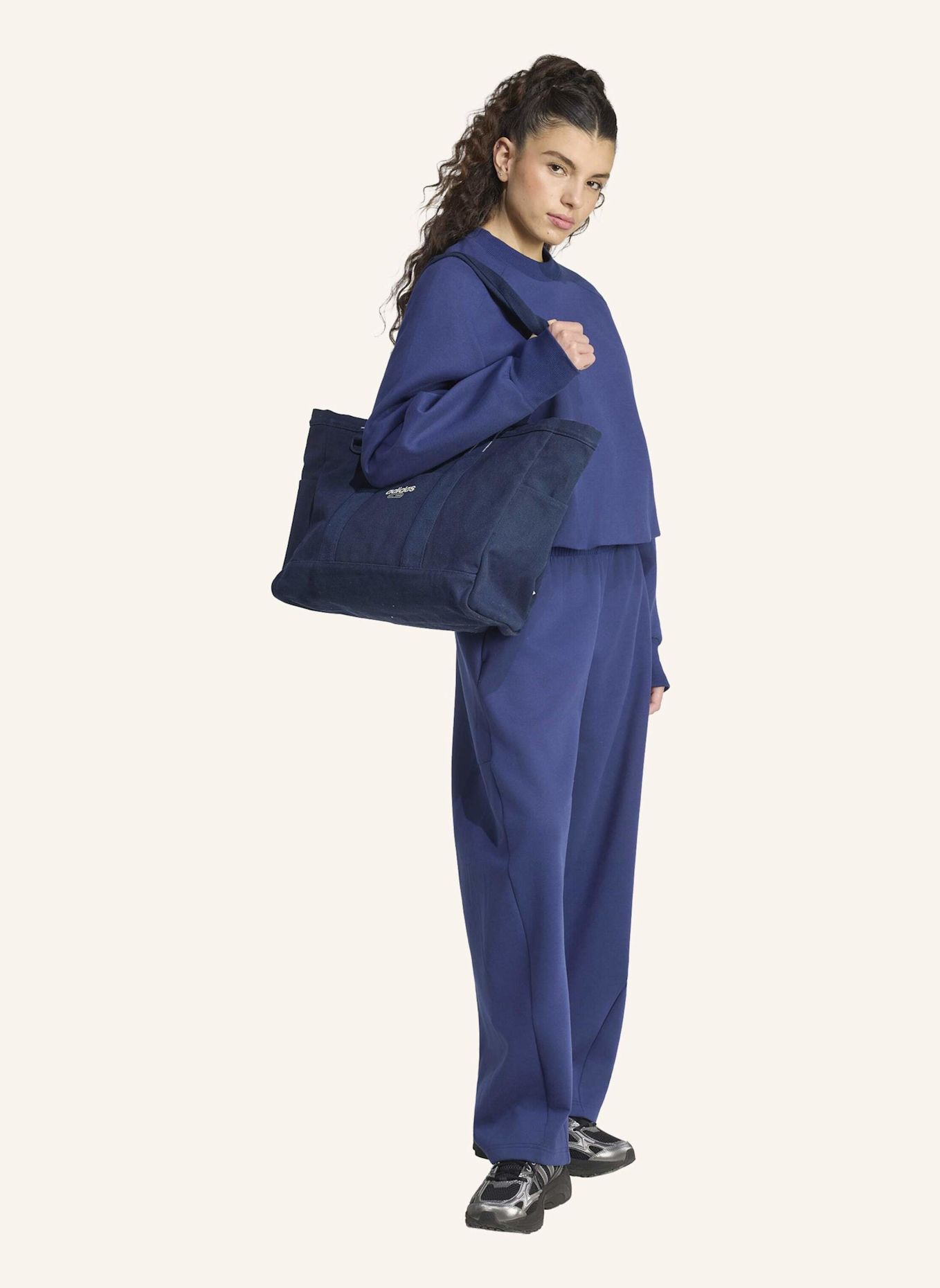 adidas SOFT LUX WINTER STRICKHOSE, BARREL-BEIN: BLAU