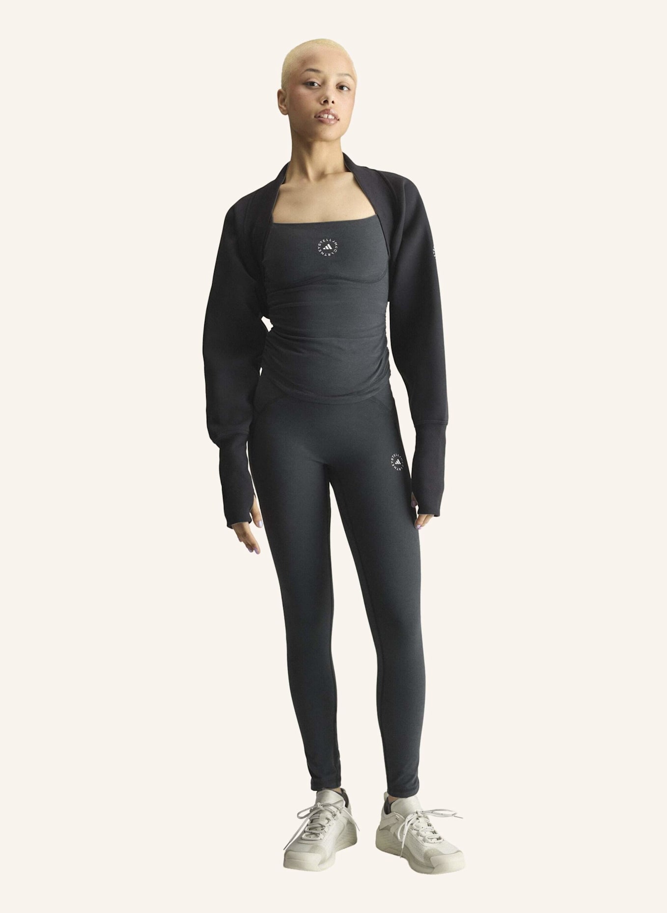 adidas by Stella McCartney ADIDAS BY STELLA MCCARTNEY STUDIO LEGGINGS, BAUMWOLLE: SCHWARZ