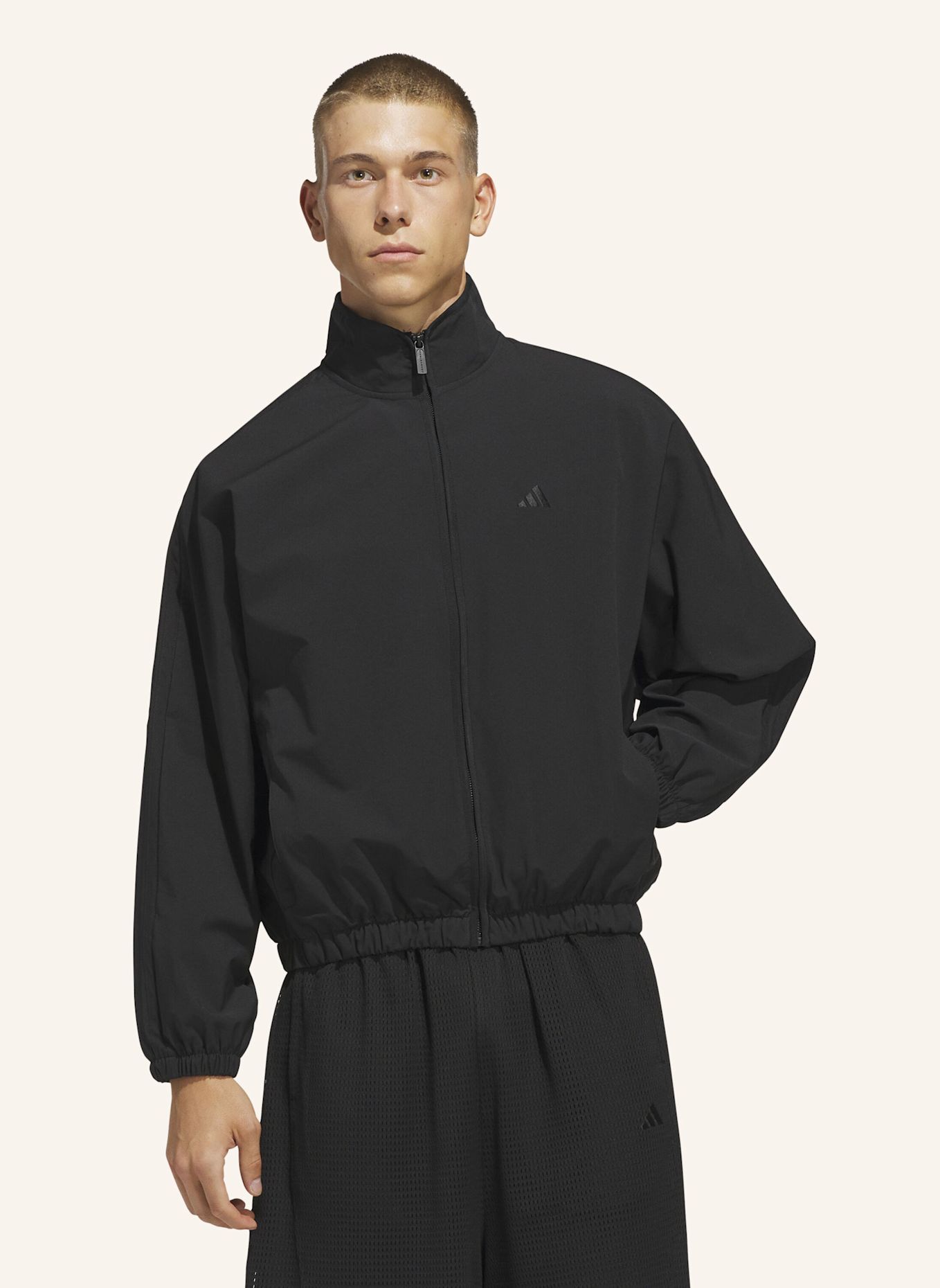 adidas ADIDAS BASKETBALL TRACK TOP, WEBMATERIAL: SCHWARZ