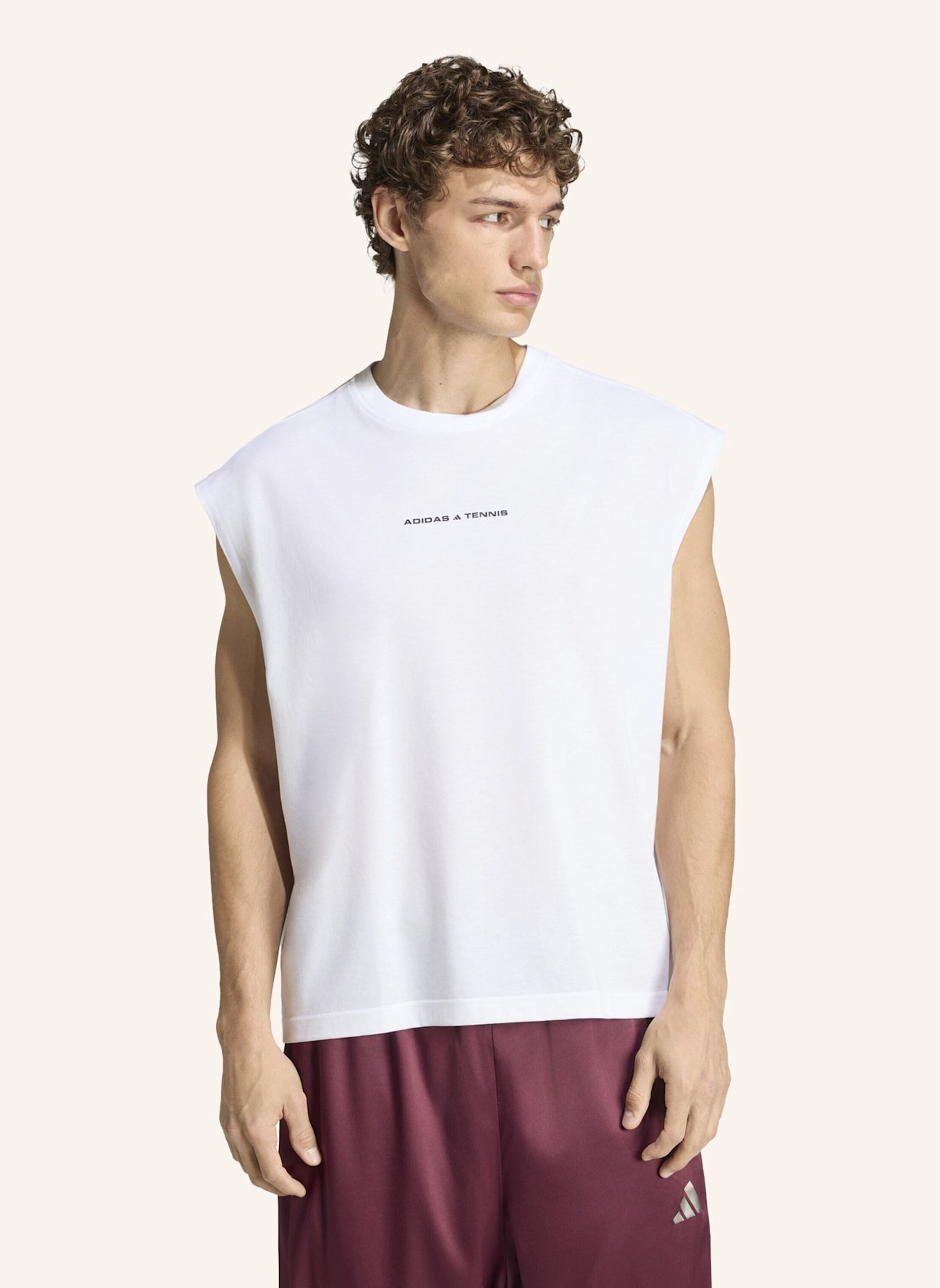 adidas Originals TENNIS CULTURE T-SHIRT, GRAFIK: WEISS