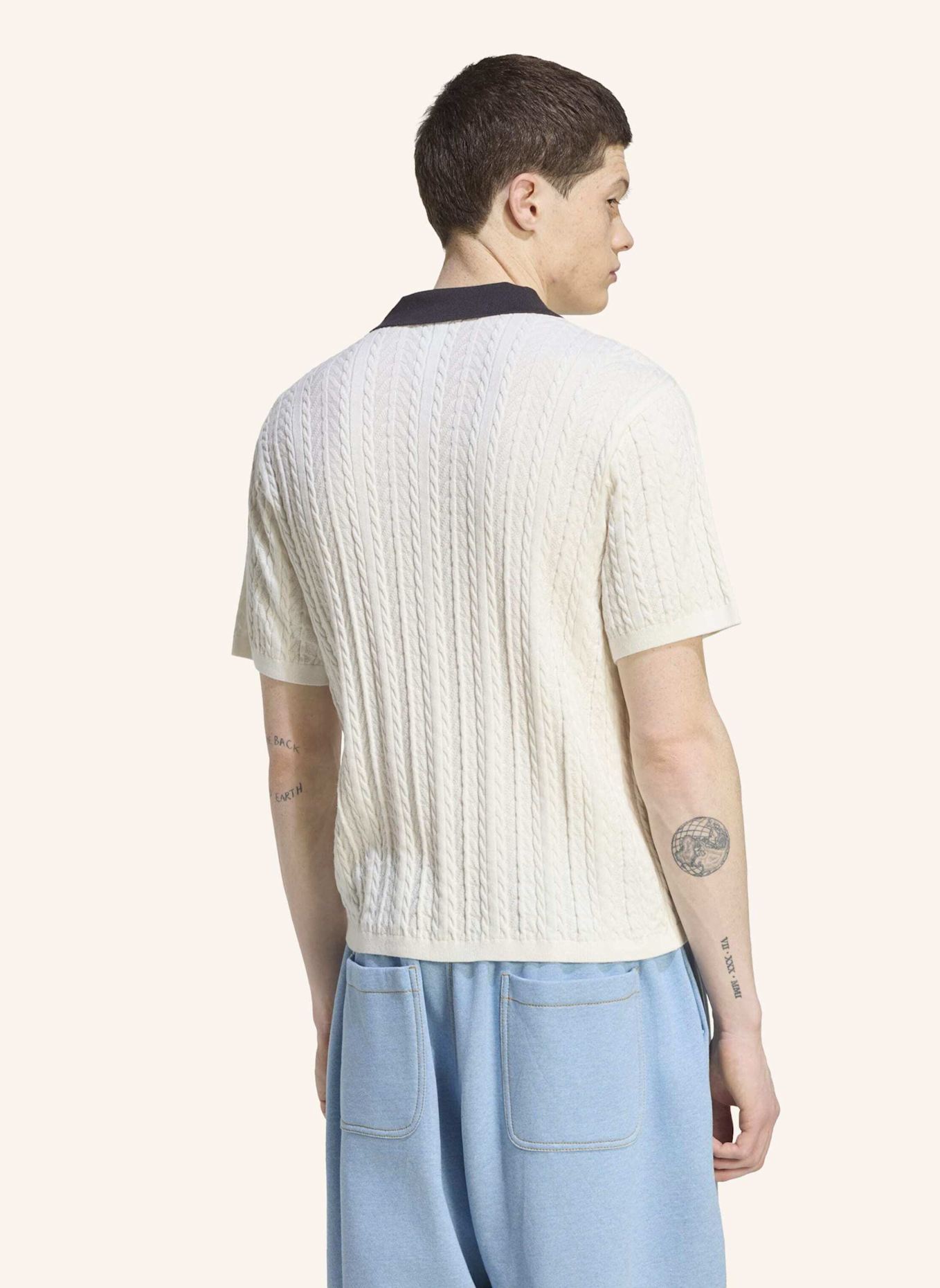 adidas Originals FUSSBALLTRIKOT, ZOPFMUSTER: WEISS