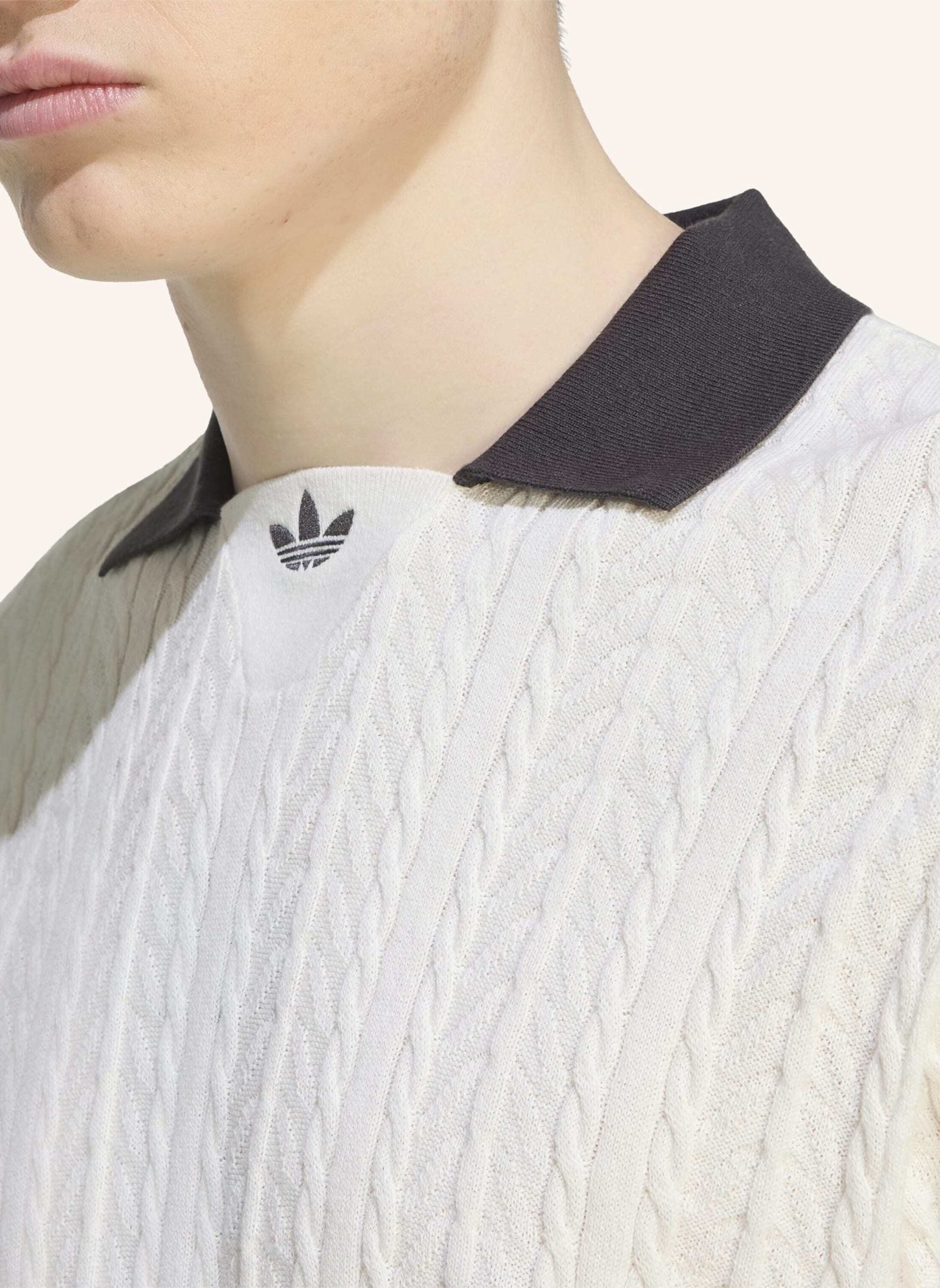adidas Originals FUSSBALLTRIKOT, ZOPFMUSTER: WEISS