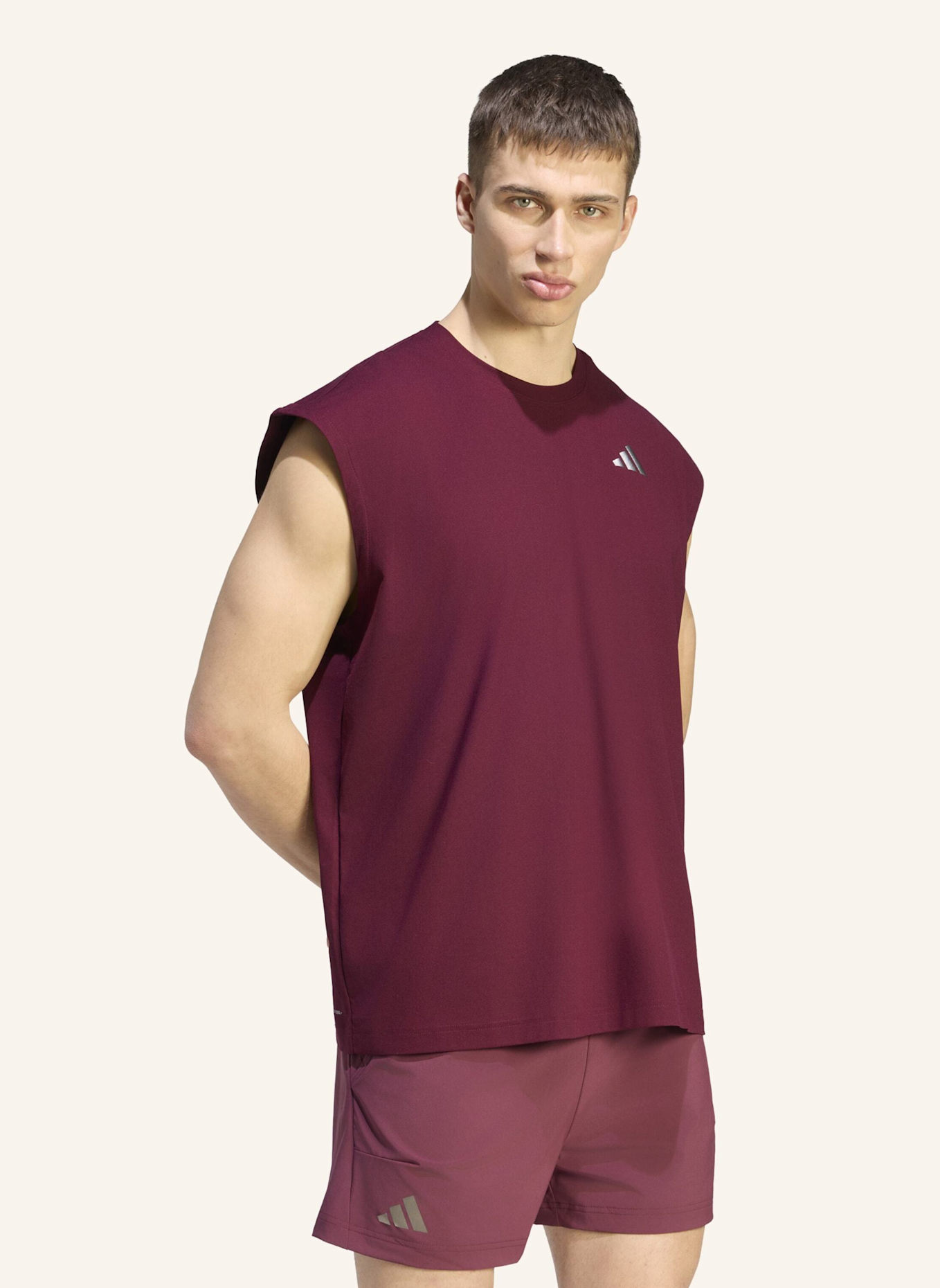 adidas TENNIS CLIMACOOL+ OVERSIZE-T-SHIRT, ÄRMELLOS: ROT