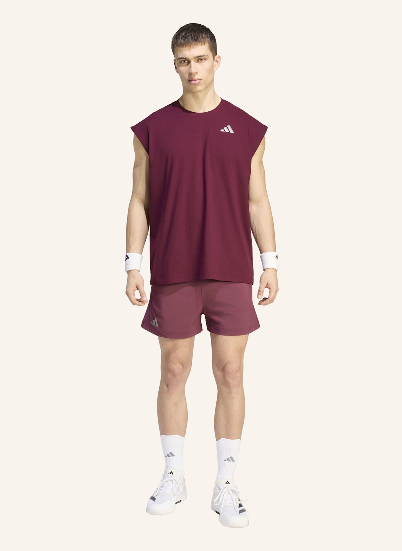 adidas TENNIS CLIMACOOL+ OVERSIZE-T-SHIRT, ÄRMELLOS: ROT