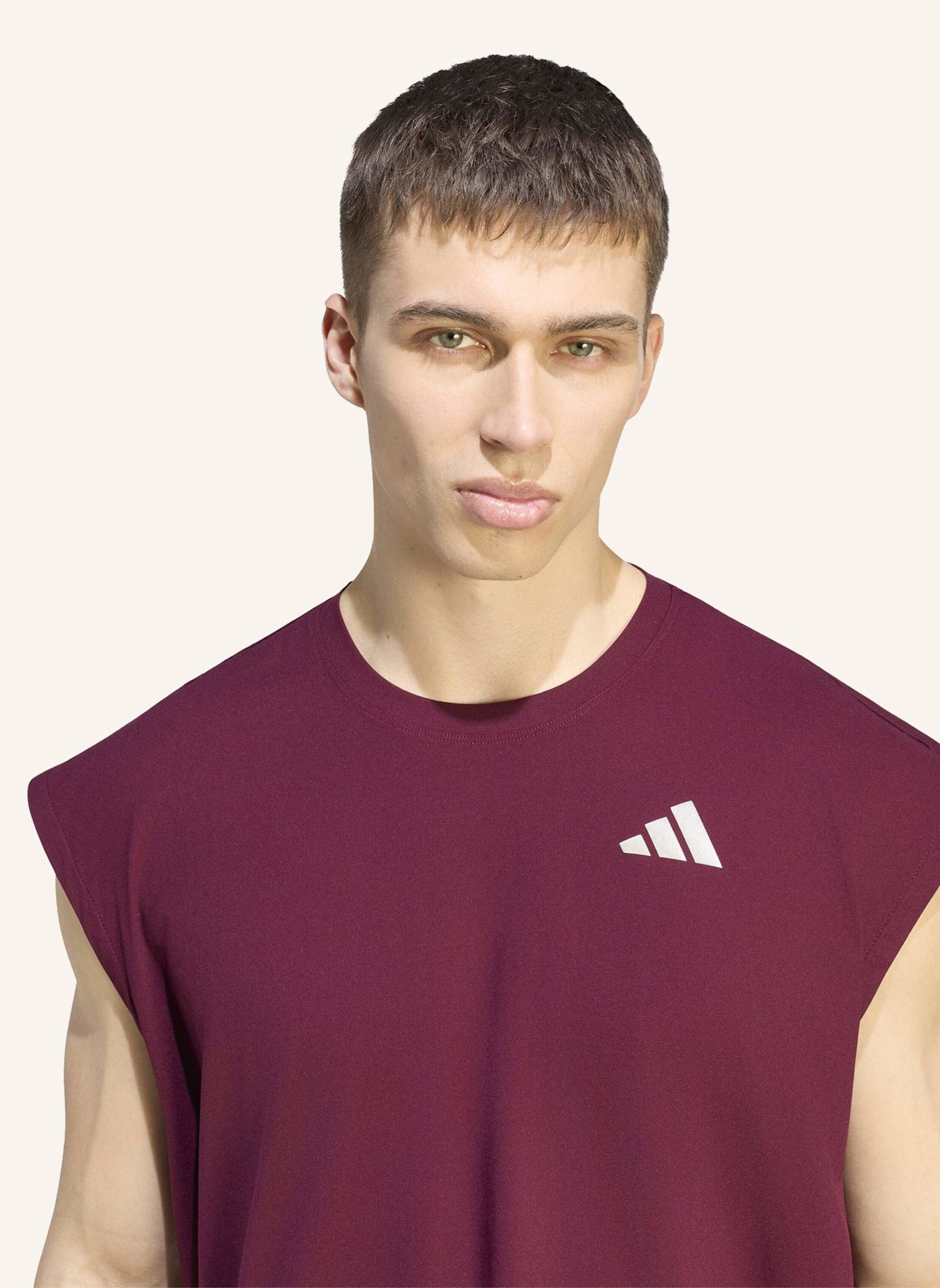 adidas TENNIS CLIMACOOL+ OVERSIZE-T-SHIRT, ÄRMELLOS: ROT