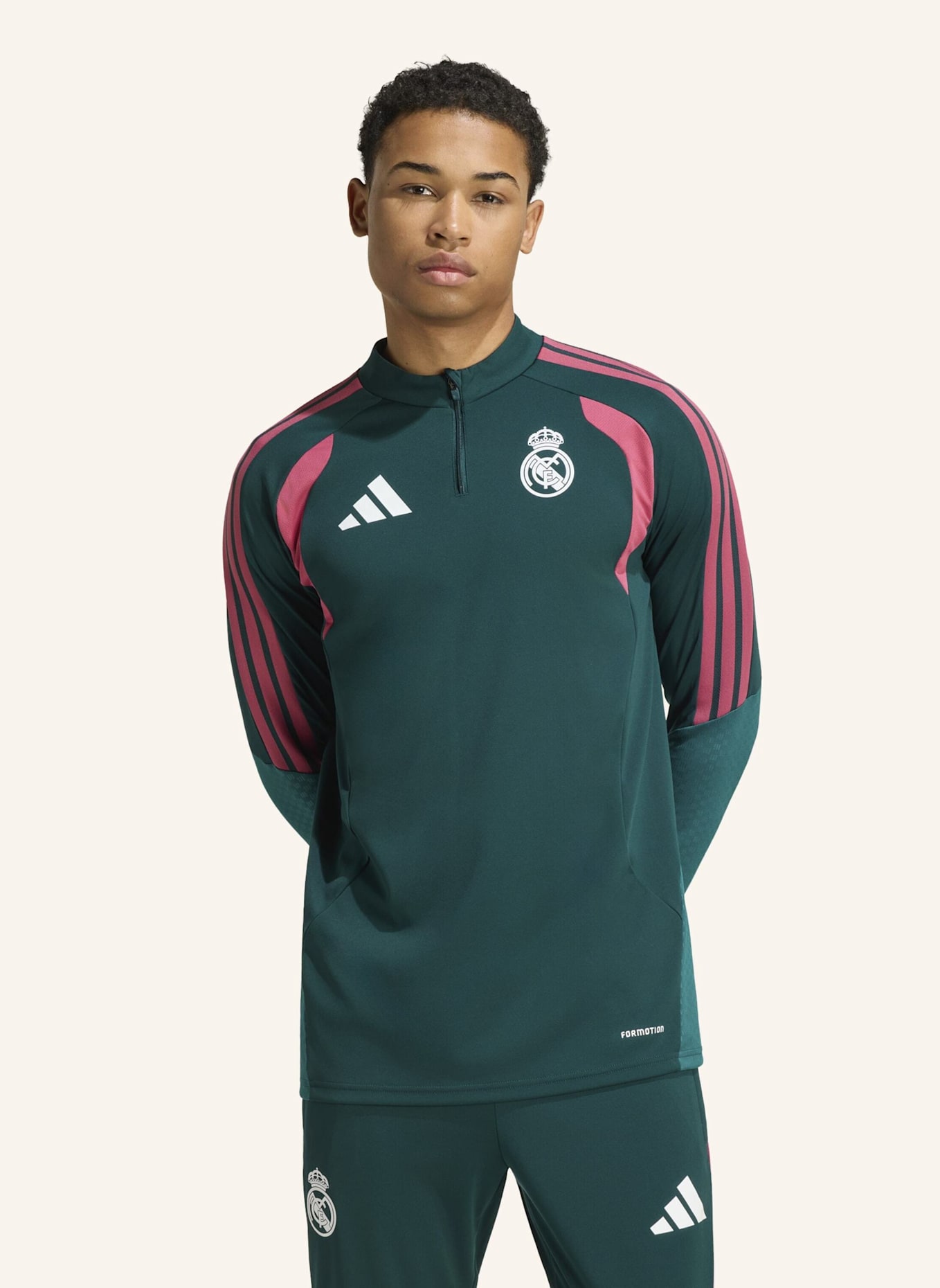 adidas REAL MADRID 26/27 TIRO26 COMPETITION TRAININGSOBERTEIL: GRÜN/ ROSA