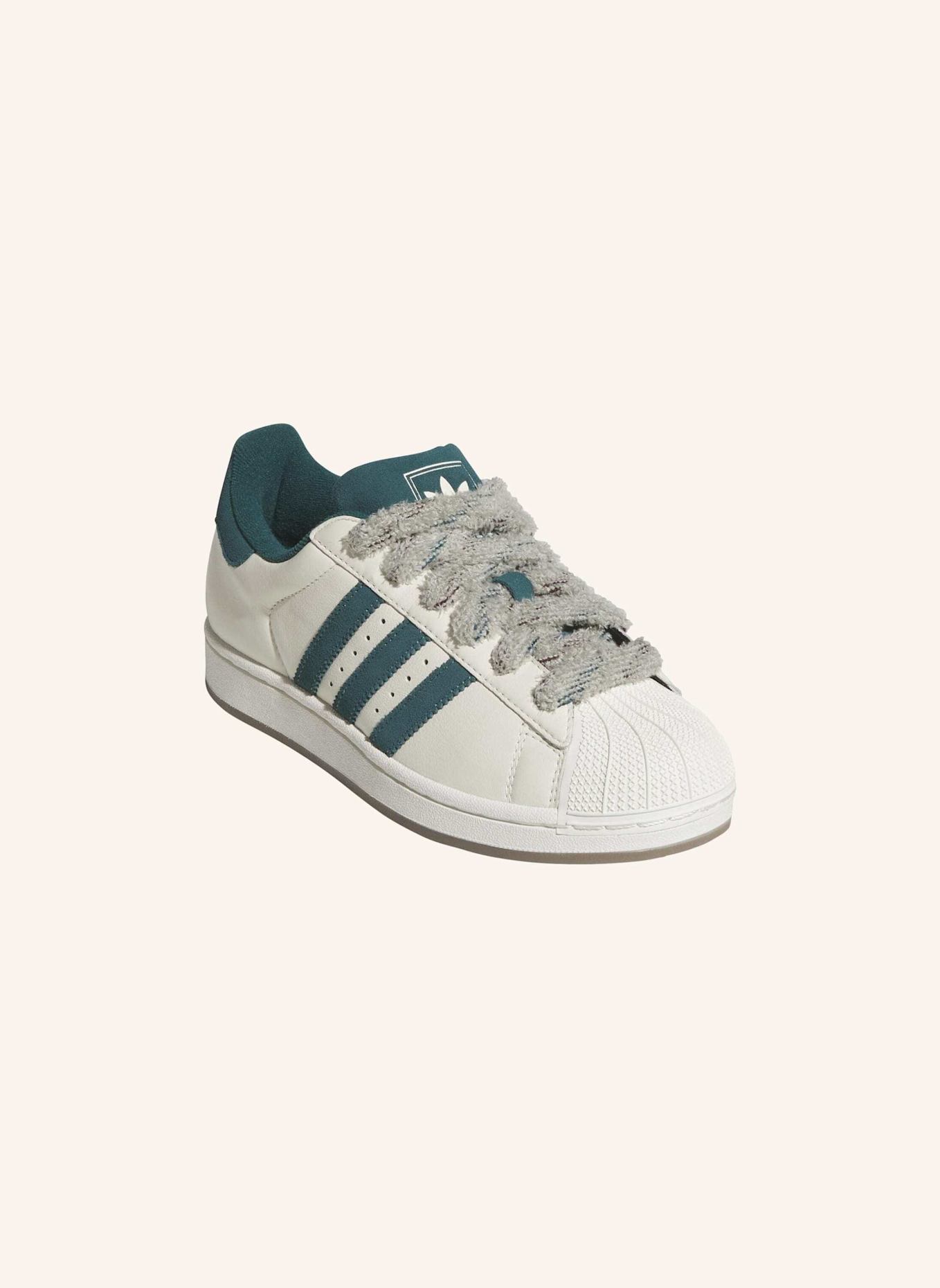 adidas Originals SUPERSTAR II SCHUH: WEISS/ GRÜN/ BEIGE